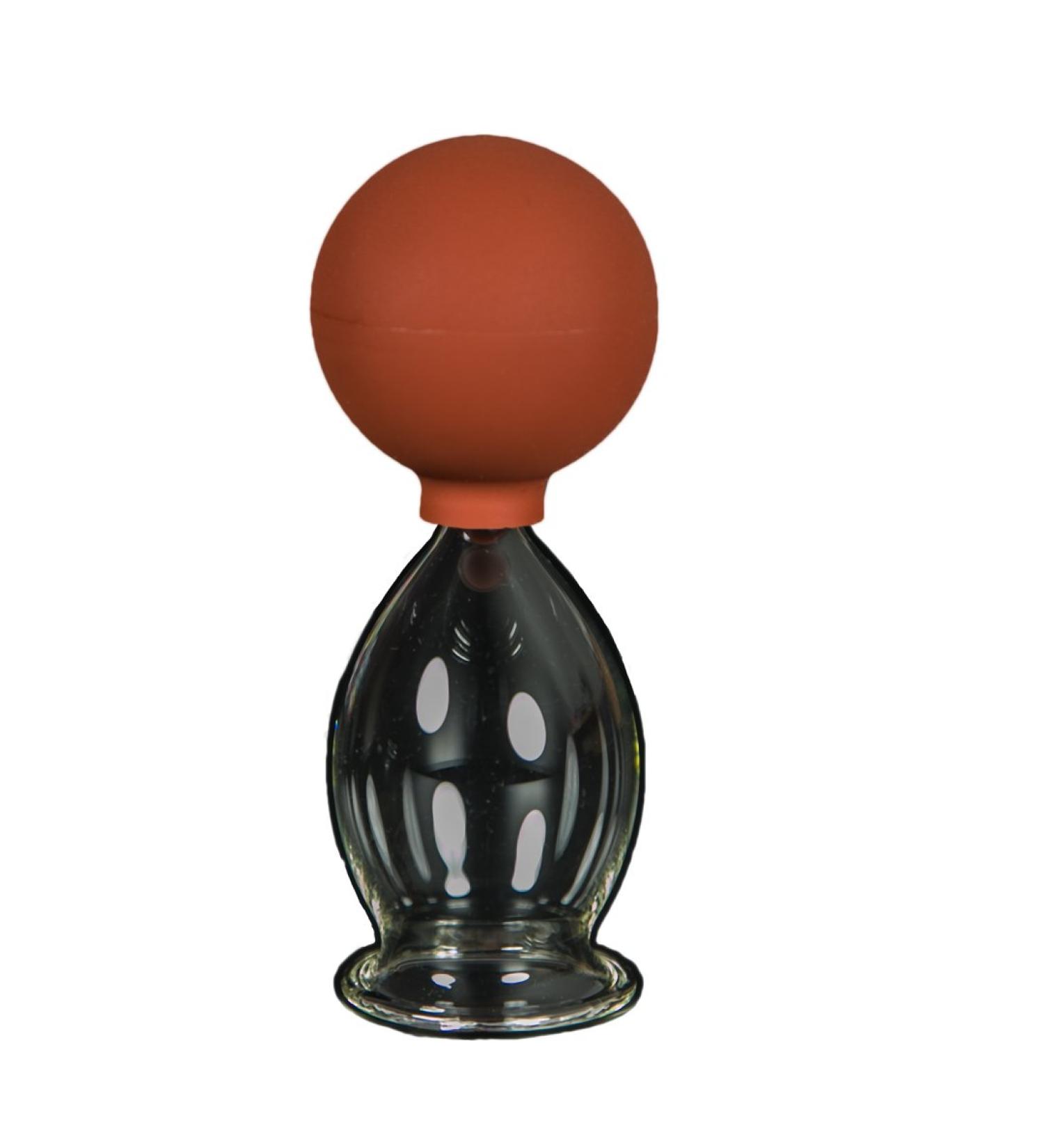 Professional Lauscha Glass Massage Carnacle with 40mm Ball - Fireless Cupping Massage Tool for Medical Use - Buy Online on GoSupps.com