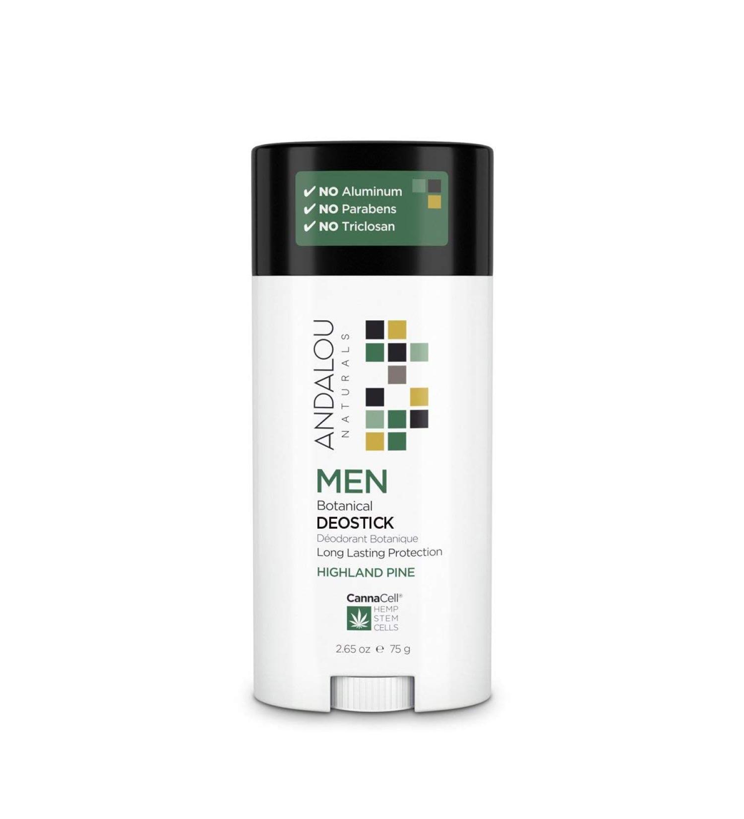 Andalou Naturals CannaCell MEN Deodorant - Mountain Pine, 2.65 oz | Natural & Eco-Friendly - Buy Online on GoSupps.com