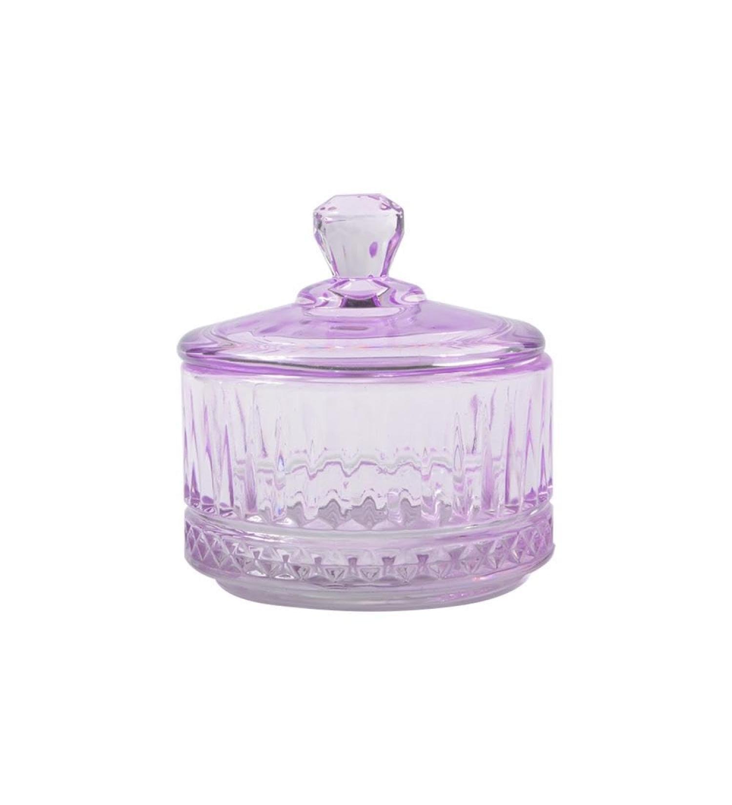 BQAN 60ML Round Crystal Dappen Dish with Lid for Acrylic Nail Powder - Purple - Buy Online on GoSupps.com