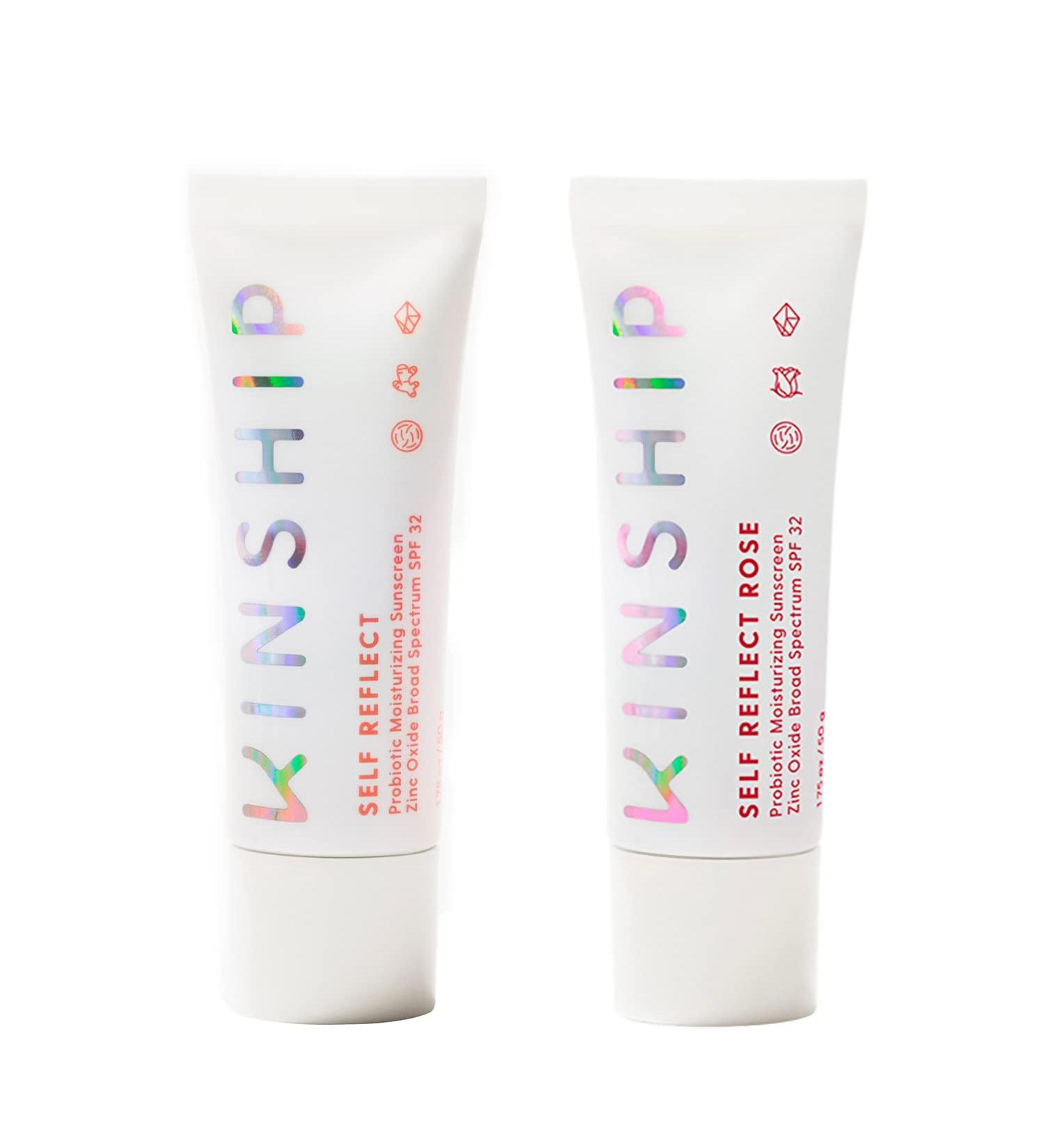 Kinship We Glow 2Gether Sunscreen Bundle - SPF 32 Moisturizing & Rose Scented Sunscreens - 2-Piece Set - Buy Online on GoSupps.com
