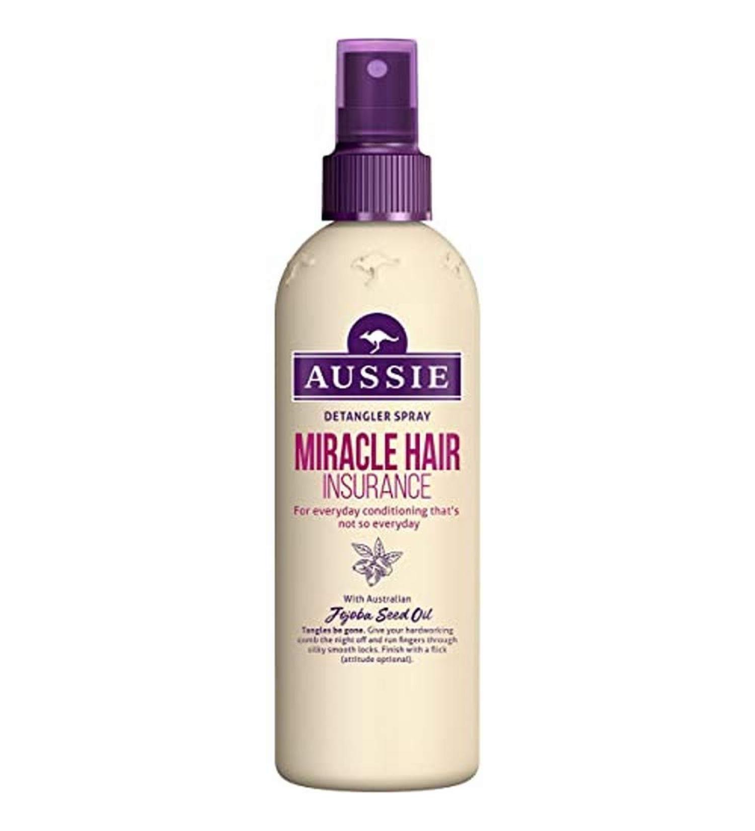 Aussie Miracle Hair Insurance Detangler Spray 250ml - Smooth & Tangle-Free Hair - Buy Online on GoSupps.com