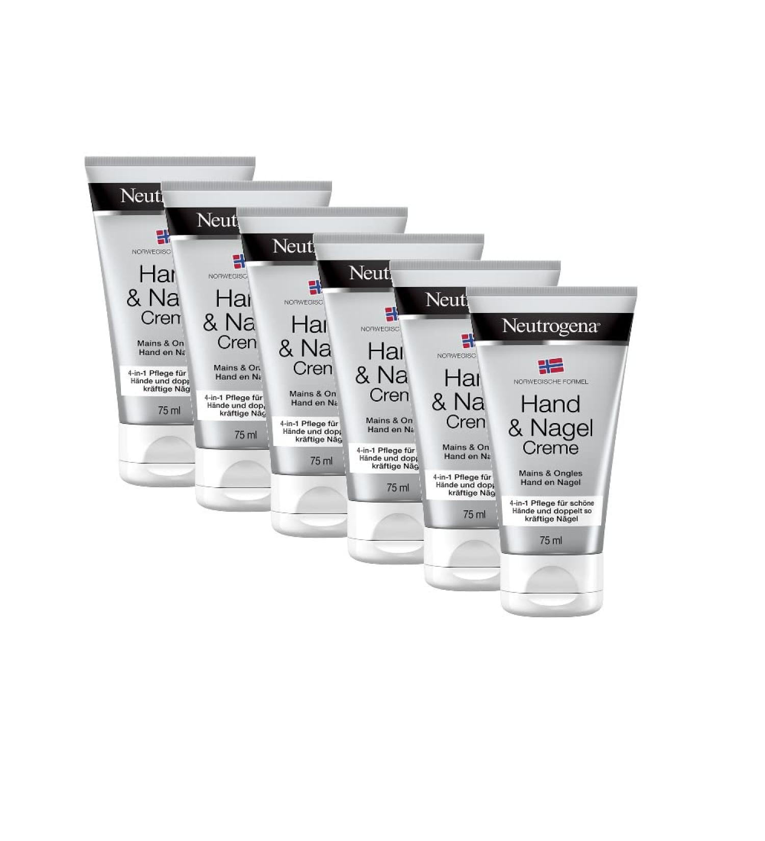 Neutrogena Norwegian Formula Hand & Nail Cream - 6x 75ml | Intense Moisture for Dry Hands - Buy Internationally - Buy Online on GoSupps.com