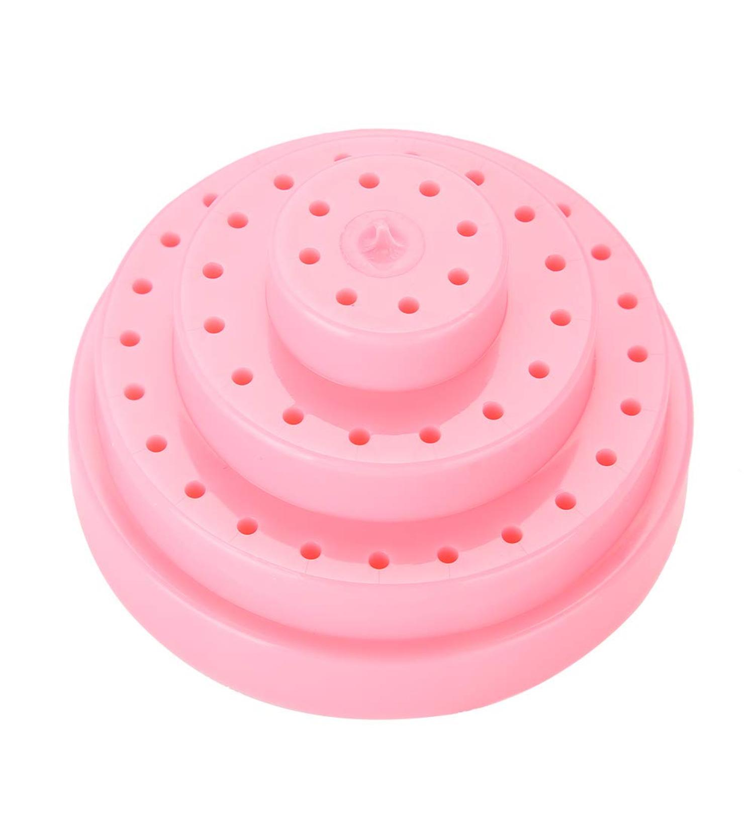 Nail Drill Stand Nail Drill Holder 48 Holes Professional for Nail Art Drill Bit Organizer Box Holder Nail Art Accessories pink - Buy Online on GoSupps.com