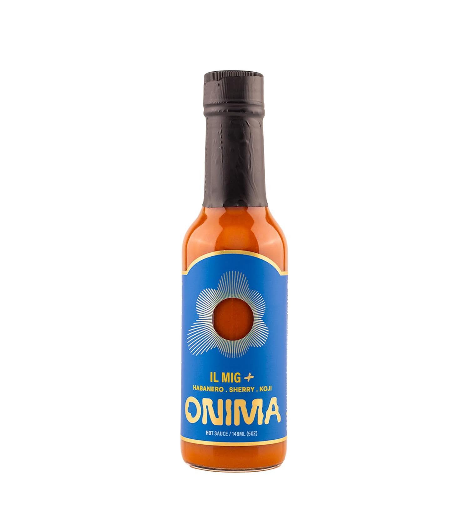 IL MIG + by ONIMA  Medium Heat Hot Sauce With Flavors of Habanero Pepper  Sherry Vinegar & Garlic  Made With All Natural Ingredients  5 fl oz Bottle (1-Pack) - Buy Online on GoSupps.com