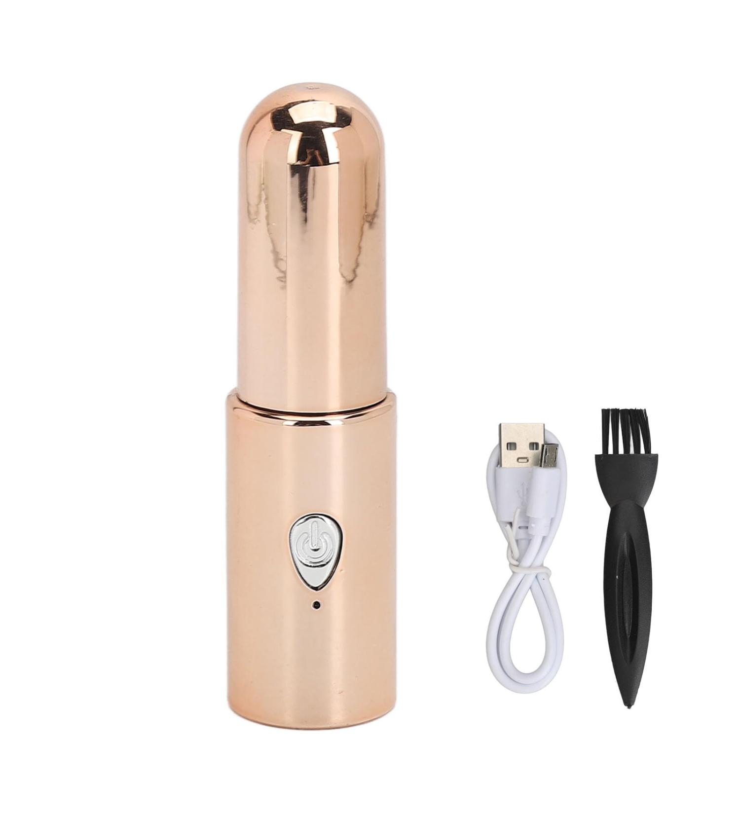 Mini Nose Hair Trimmer | Portable Rechargeable Face Hair Remover for Men & Women | Efficient Nose Cleaning Device with Brush - Buy Online on GoSupps.com