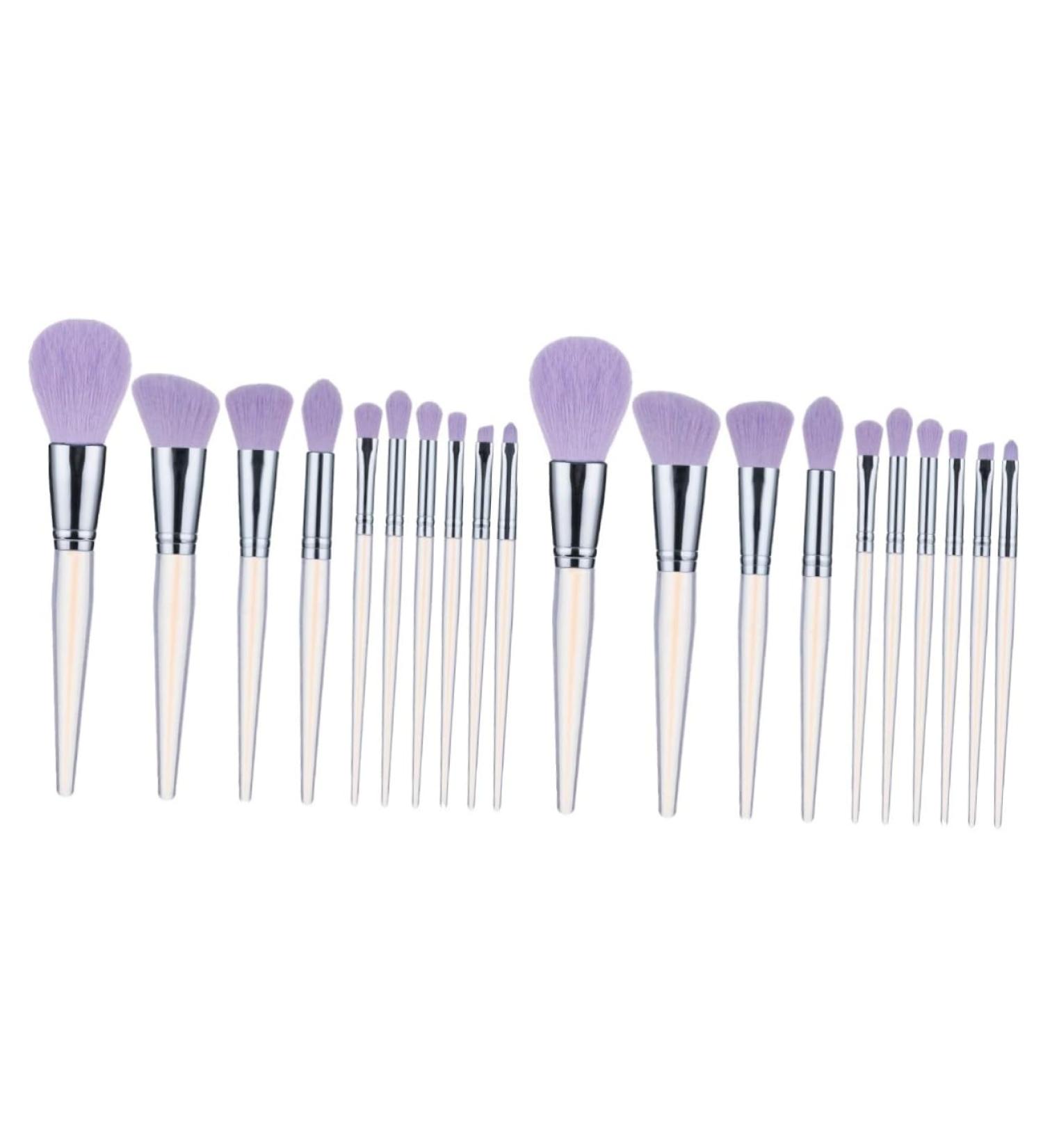 FRCOLOR 20 Pcs Acrylic Makeup Brush Set - Foundation Blush Concealers & Powder Brushes - Premium Fiber Wool - Perfect for Home Beauty - International Shipping - Buy Online on GoSupps.com