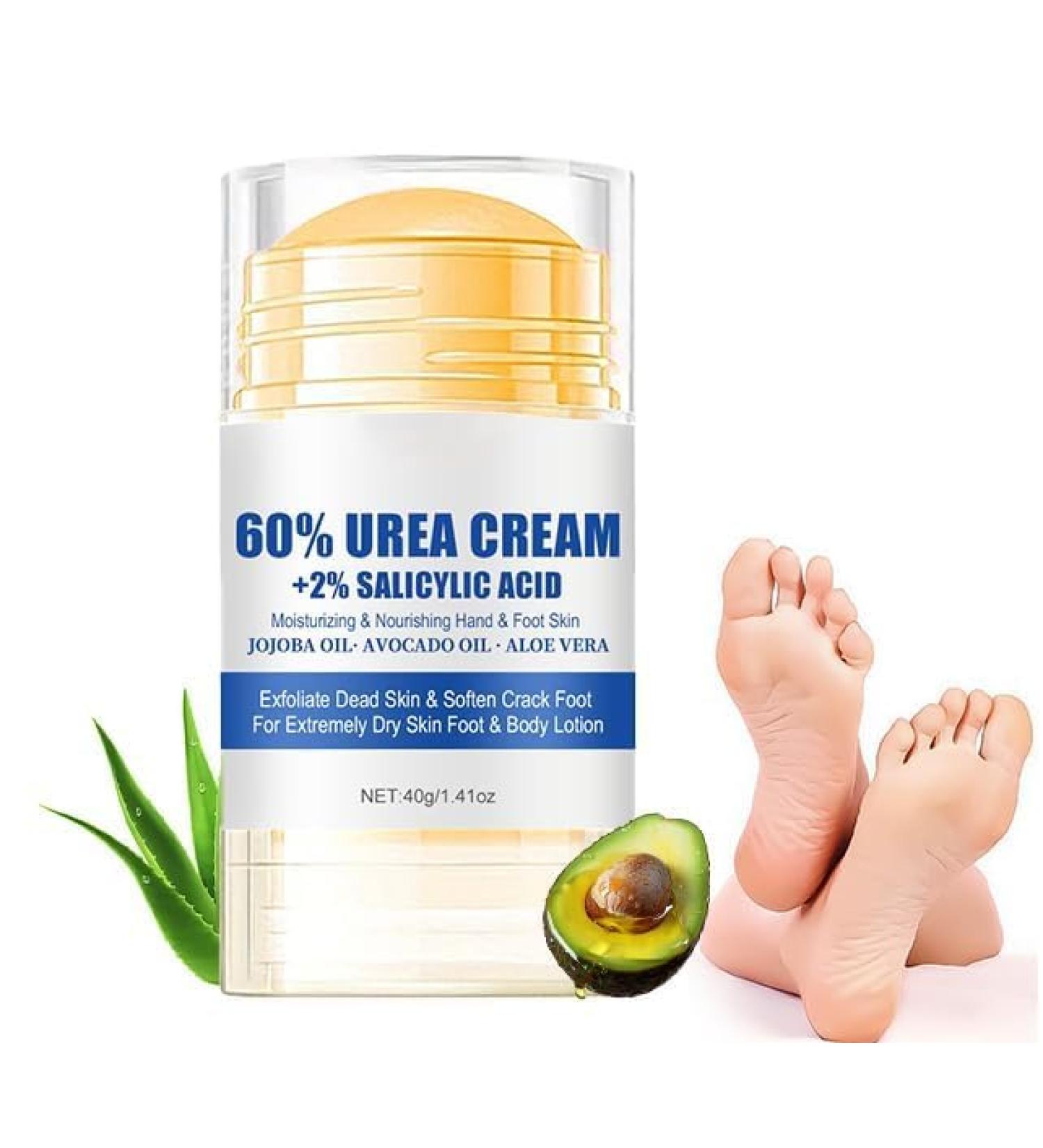 Creme pour les pieds Cr me l'Ur e 60% creme pieds tres secs et abimes 40g Cr mes Pieds R paratrice Hydratante creme crevasse pour Les Pieds a L'ur e Tr s S cs Ab m s Formule Aloe Vera - Buy Online on GoSupps.com