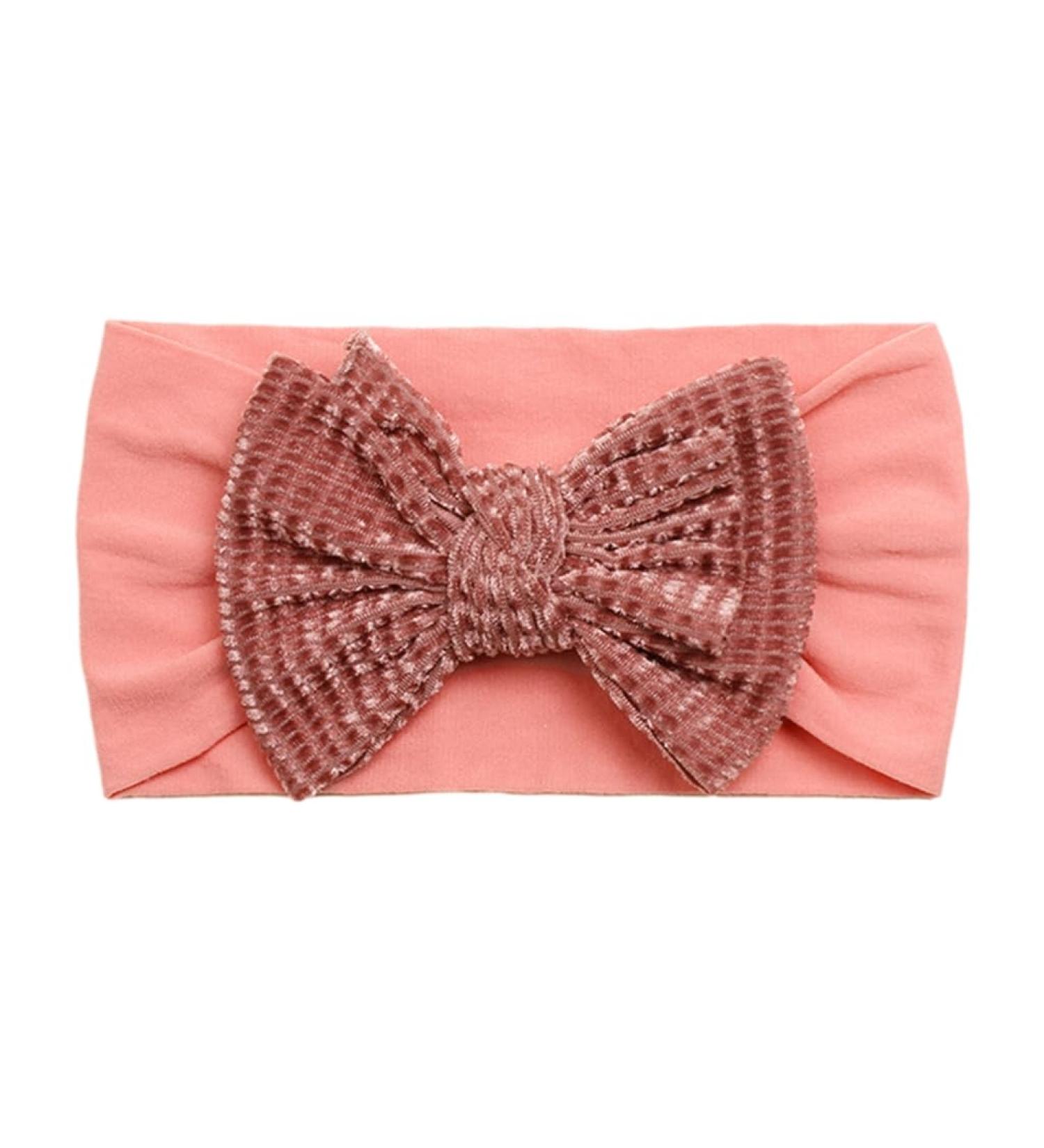 JSGHGDF Bow Hair Bands Elastic Headwear for Girl Autumn Winter Headbands Head Wraps Hairbands Hair Accessories Photography Props Deep Pink - Buy Online on GoSupps.com