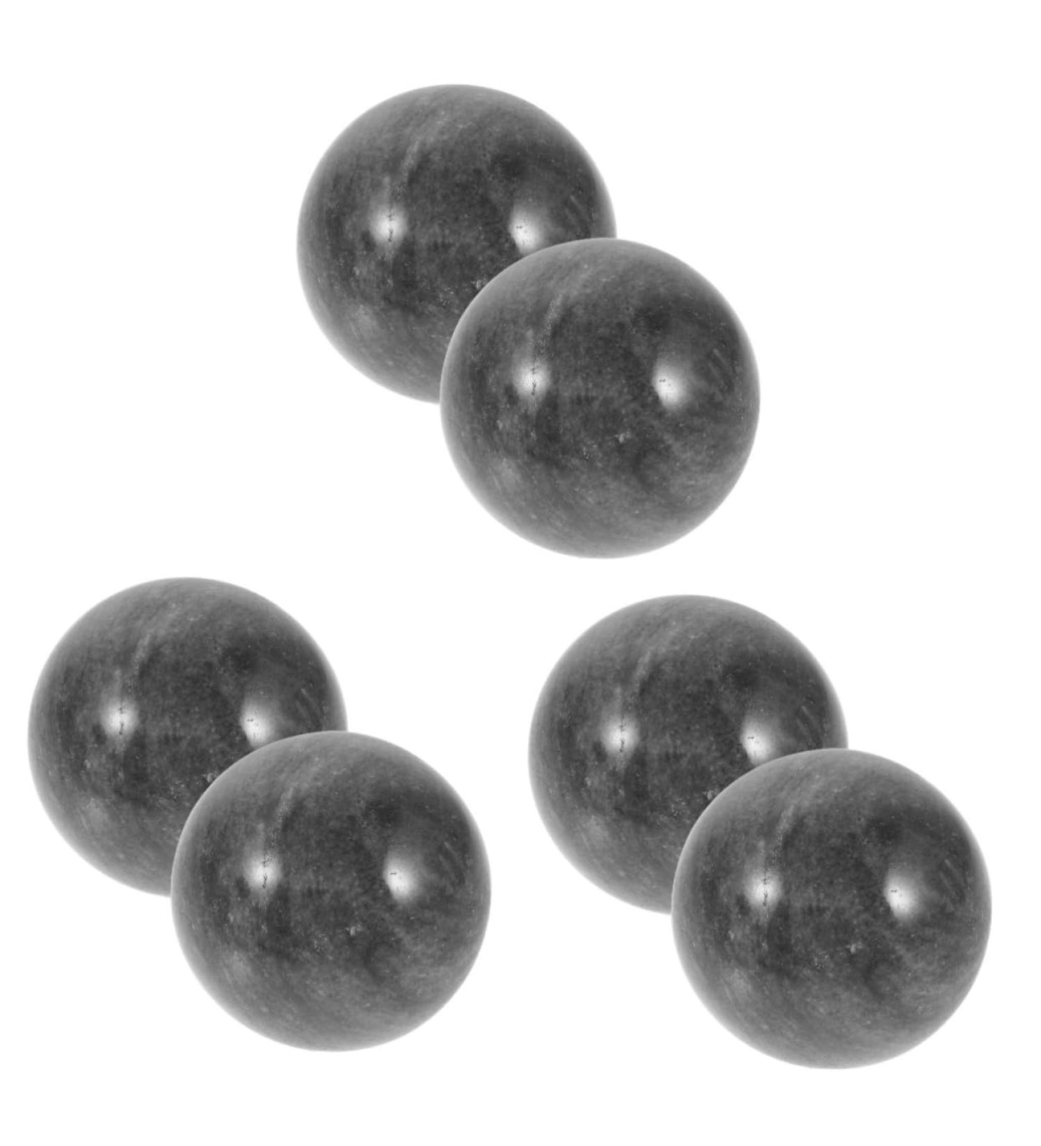 Lurrose Gymnastics & Massage Balls Set - 3 Premium Health Roller Balls | Jade Fitness & Baoding Metal Balls for Hand Massage - Buy Online on GoSupps.com