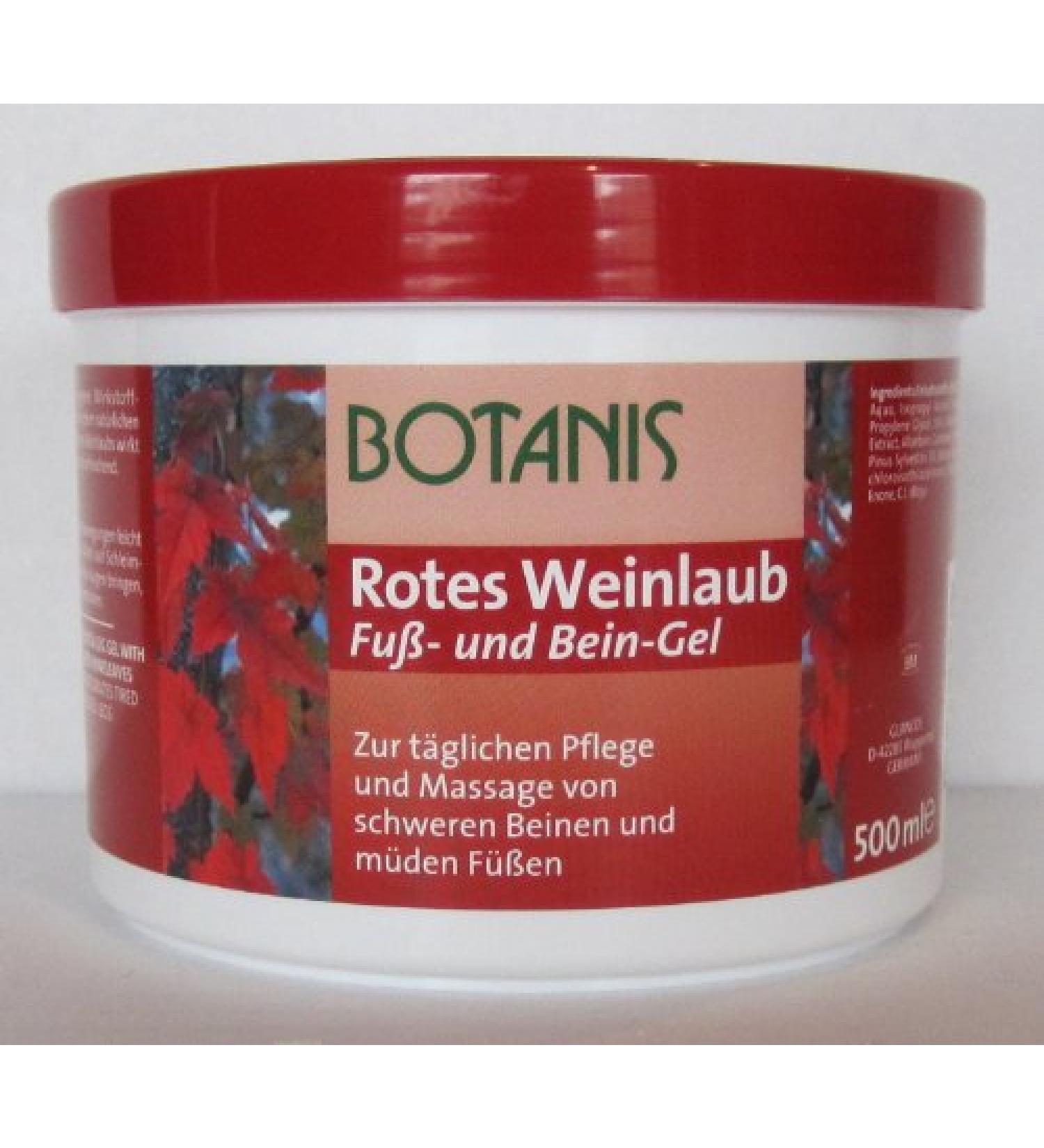 Botanis Red Vine Leaf Foot and Leg Gel 2 x 500ml