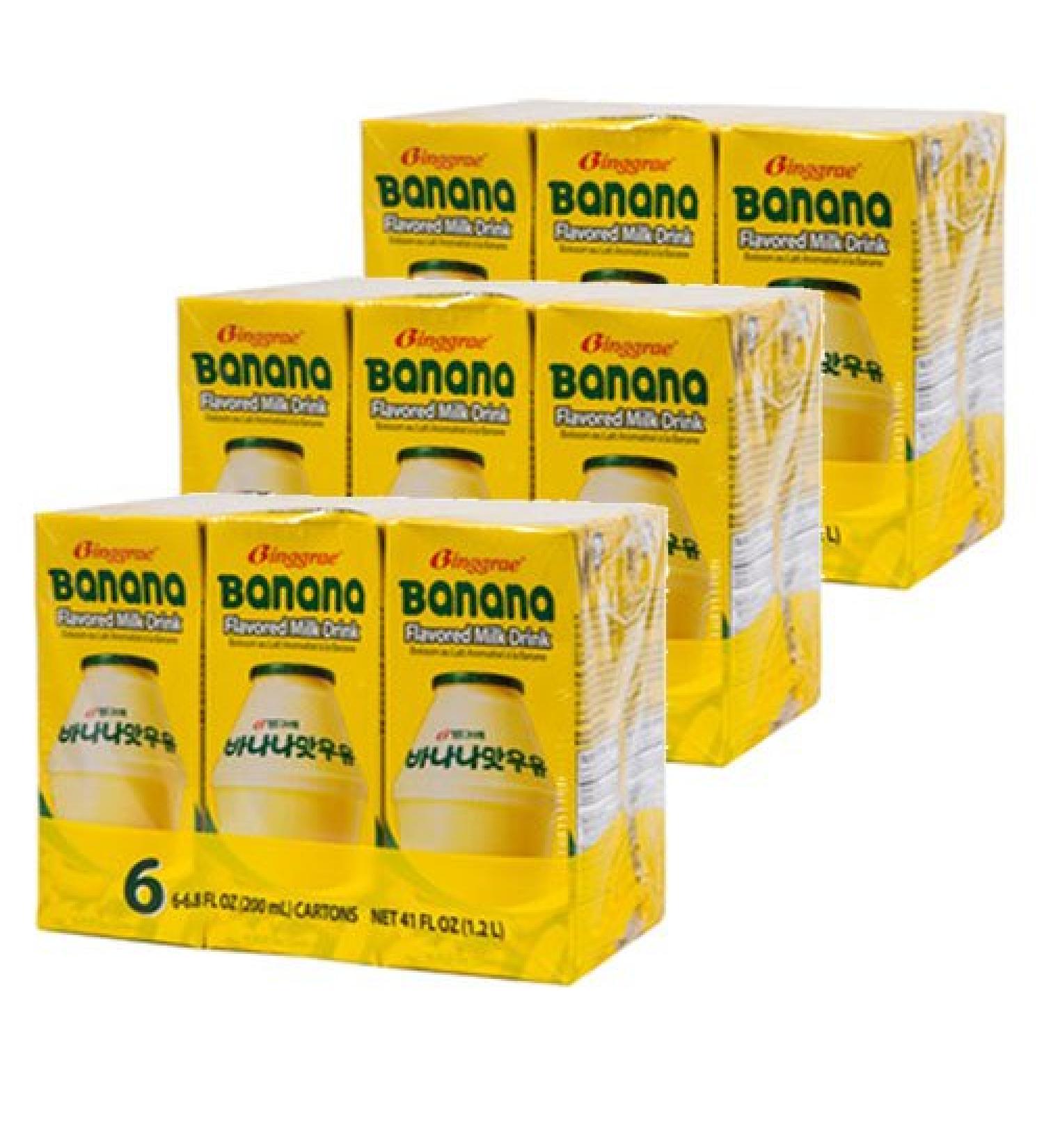 Binggrae Banana Milk 18 Pack 6.8 Fl Oz