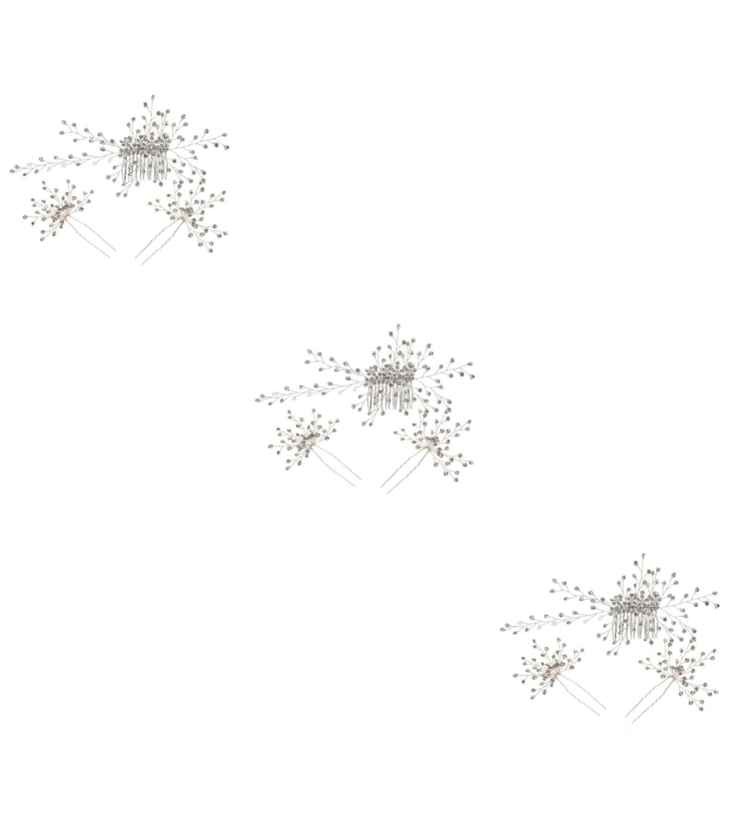 minkissy Pearl Hair Clip 3 Sets Bridal Headwear Rhinestone Hair Clip Wedding Bridal Hairpin Wedding Hair Side Comb s for Wedding Hair Teasing Comb Decor Hair Comb Zinc Alloy Bride Pearl - Buy Online on GoSupps.com