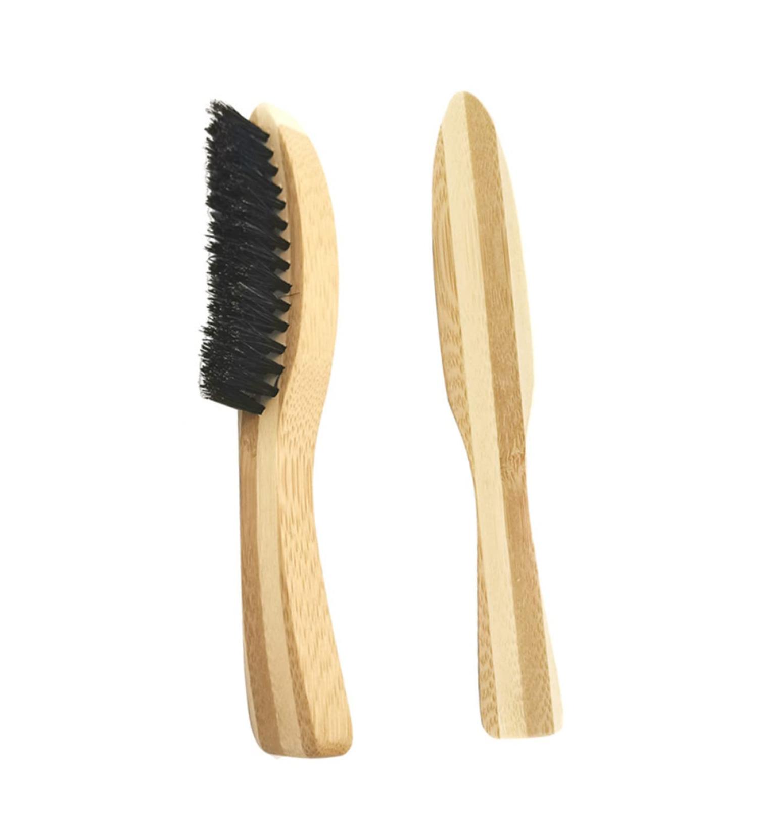 Shop Minkissy Beard Brush for Men - Wooden Mustache Styling Tool | 17x3cm | Perfect for Beard Balm & Stubble Care - Buy Online on GoSupps.com
