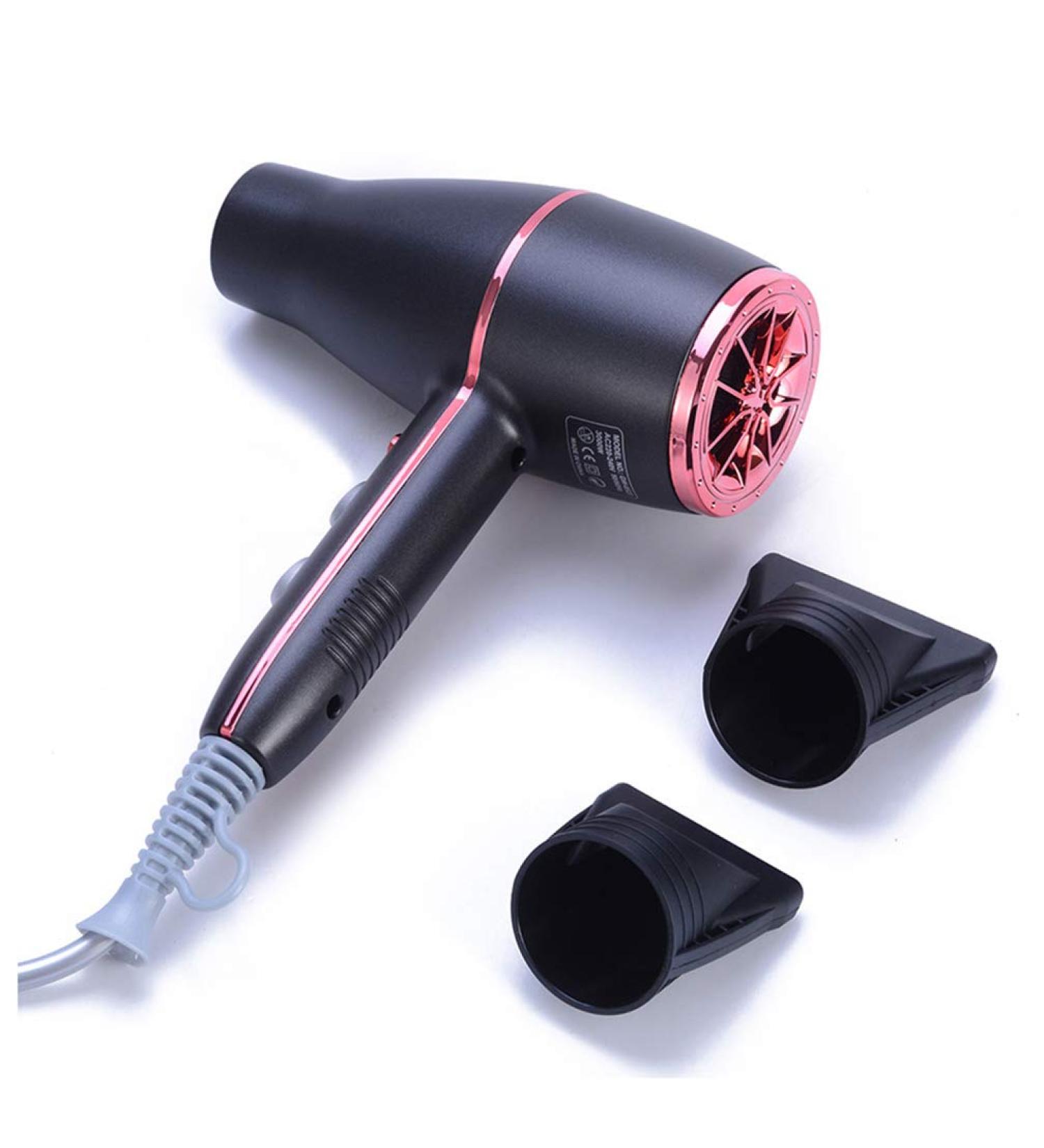 Professional Hair Dryer 2200W Ionic Hairdryer Lightweight Hairdryer Blow Dryer Fast Dry Dryer with 4 Speeds Cold Shot Button DC Motor 2 Concentrator Overheating Protection for Travel Salon Home Use - Buy Online on GoSupps.com