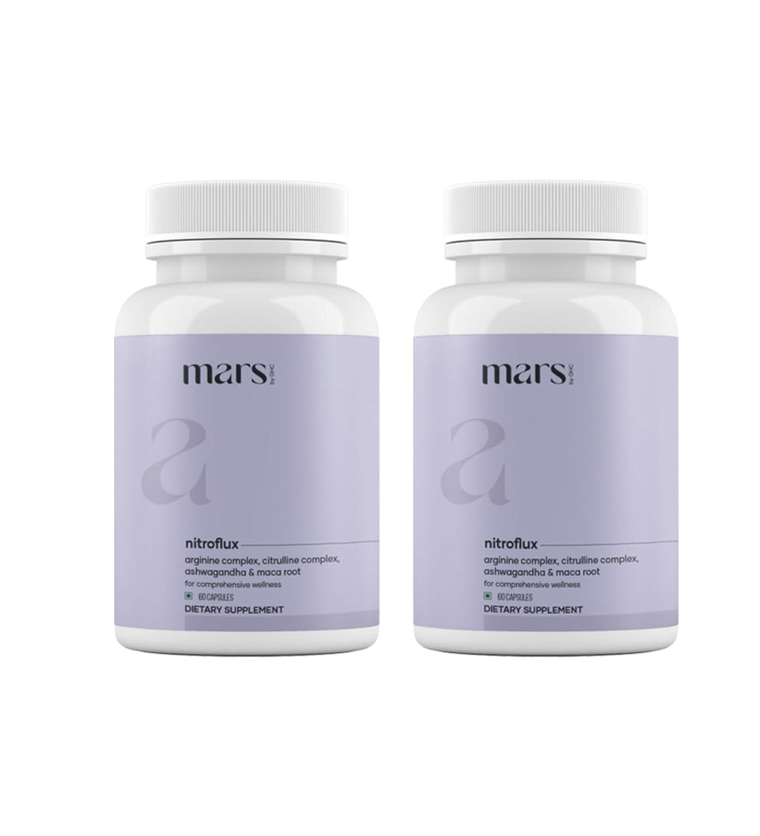 Mars NitroFlux: A Natural Nitric Oxide_Variations (Pack of 2) 1 Count (Pack of 2) - Buy Online on GoSupps.com