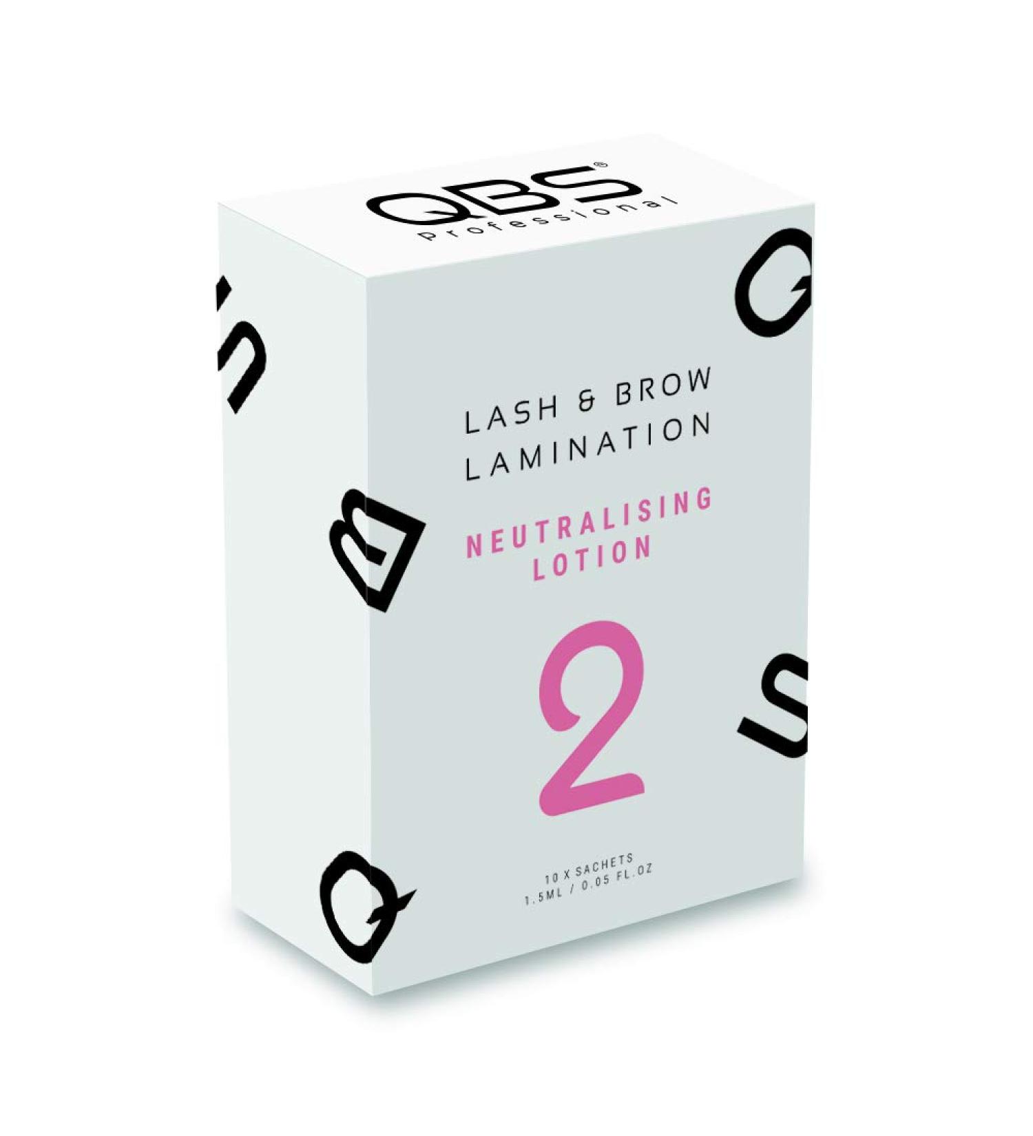 QBS QBS Lash Lift Permanent Eyelash and Eyebrow Application Kit Neutralizing Lotion (Step 2)