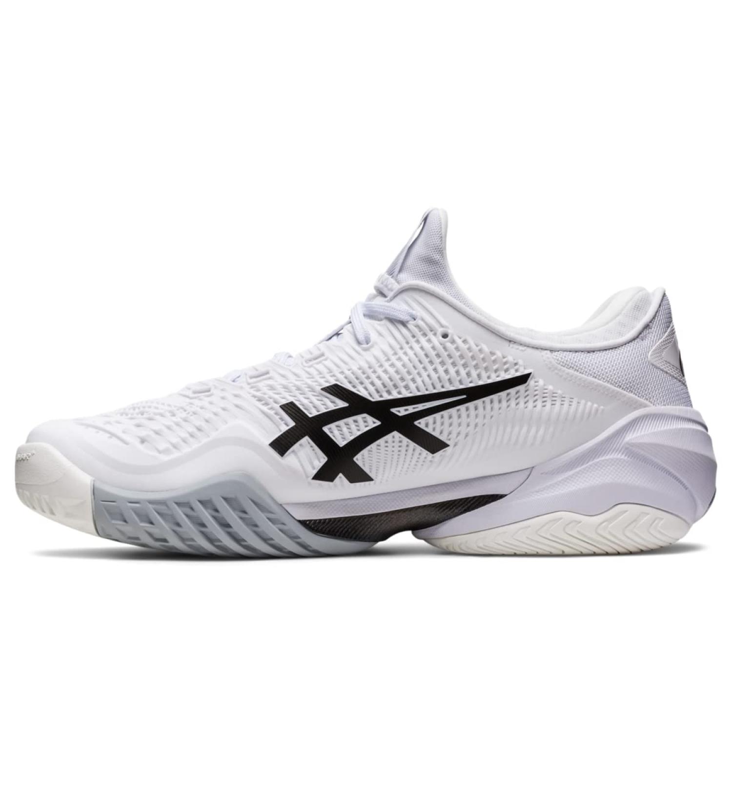 ASICS Men's Court FlyteFoam 3 Tennis Shoes - Size 10.5 White/Black - Buy Online on GoSupps.com