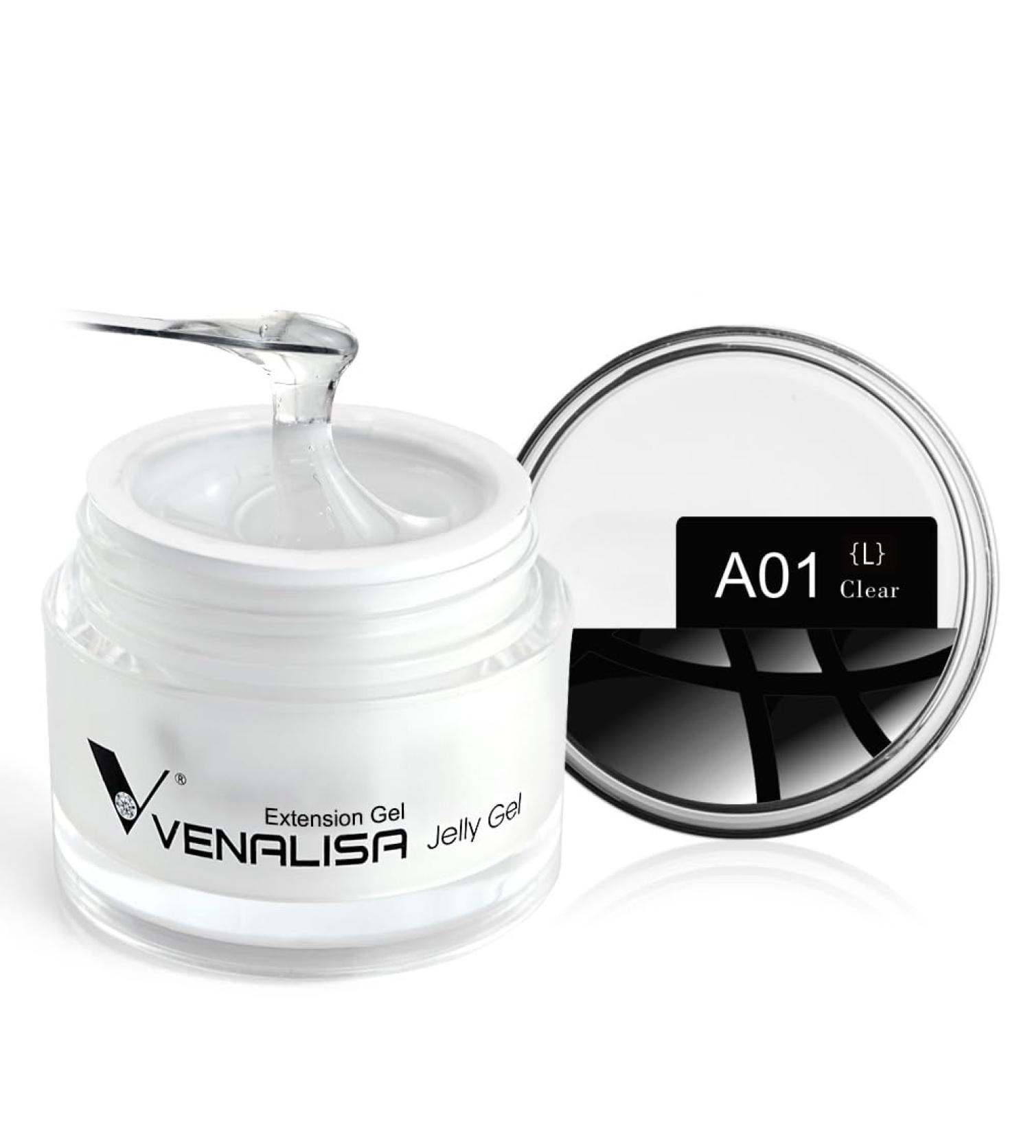 VENALISA Clear Builder Nail Gel Kit - 50ml Acrylic Poly Gel for Natural Nail Extensions - Buy Online on GoSupps.com