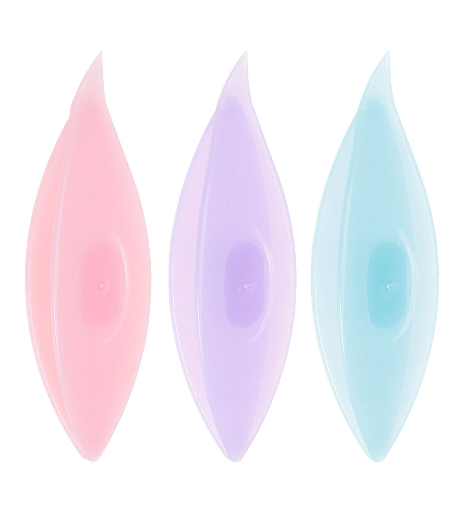 Harfington 3pcs Tatting Shuttles - Colorful Plastic Lace-Making Tools | DIY Hand Craft Supplies in Blue Purple Pink - Buy Online on GoSupps.com