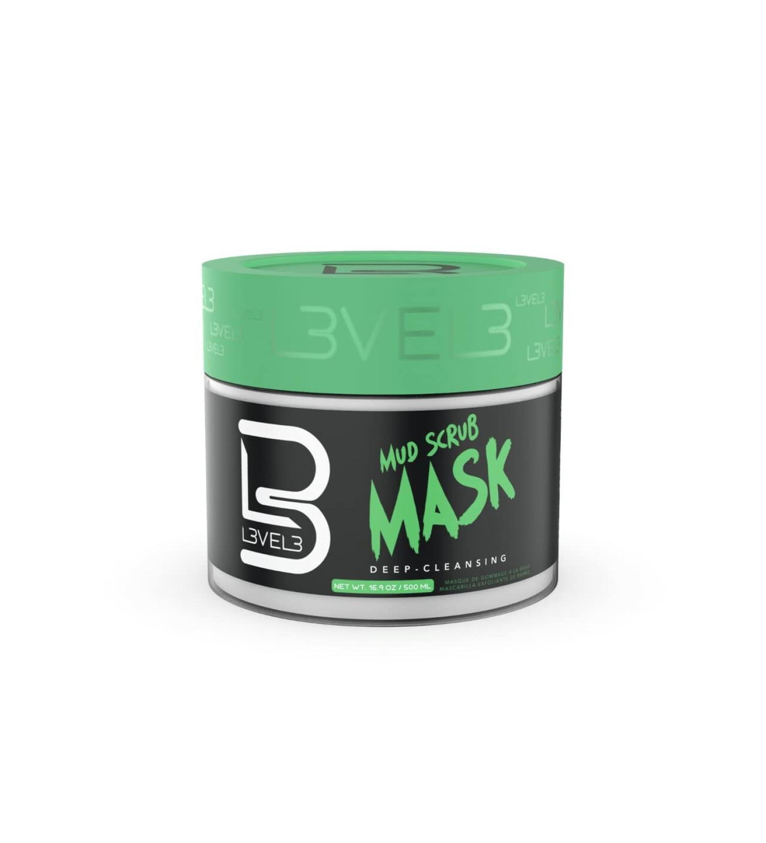 L3 Mud Facial Scrub - Reduces Acne - Gentle and Effective Exfoliation - Reduces Clogged Pores