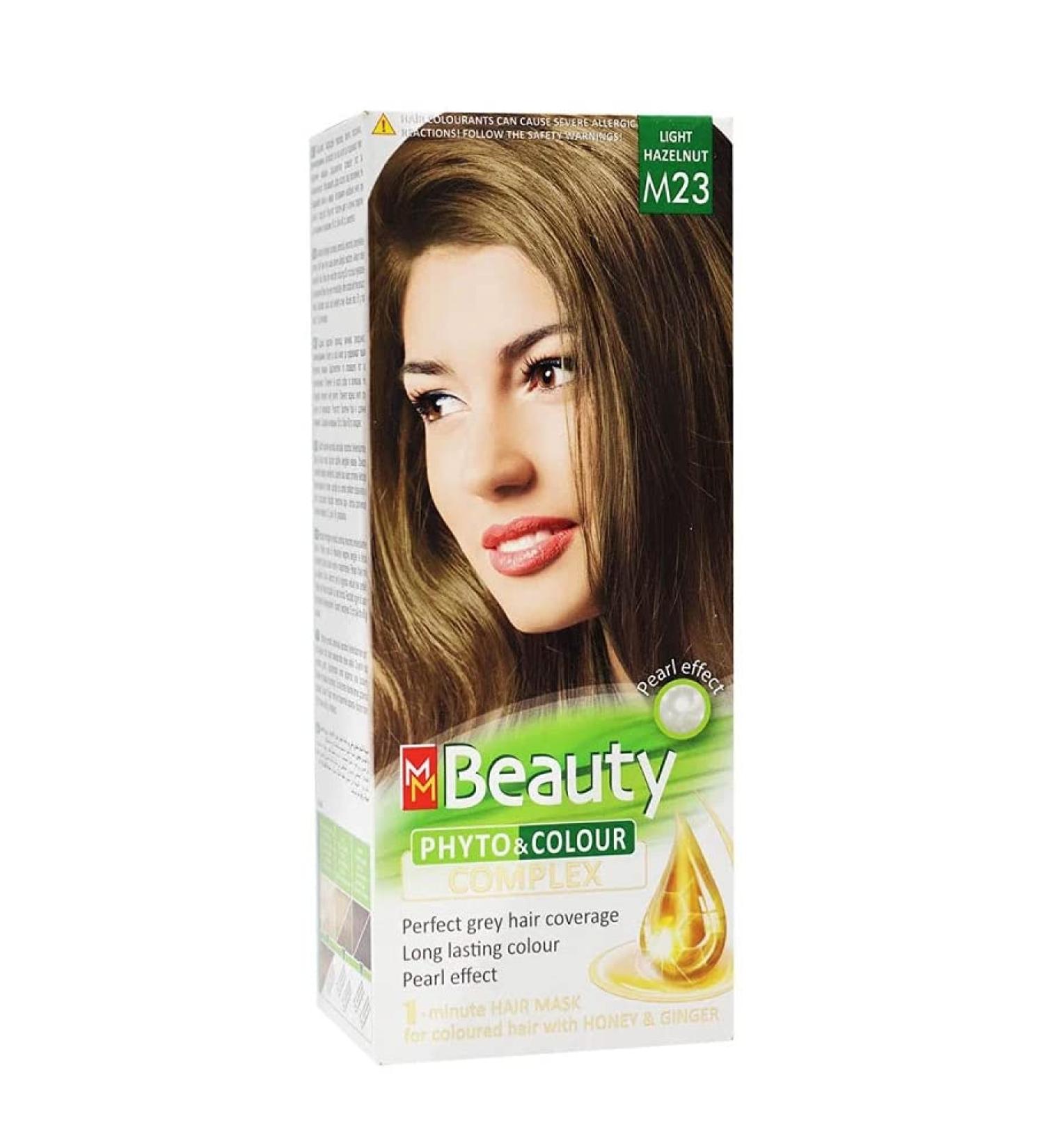 MM Beauty permanente Couleur des cheveux MM Beauty & Phyto Coulour Complex 125g - M23 Noisette Clair