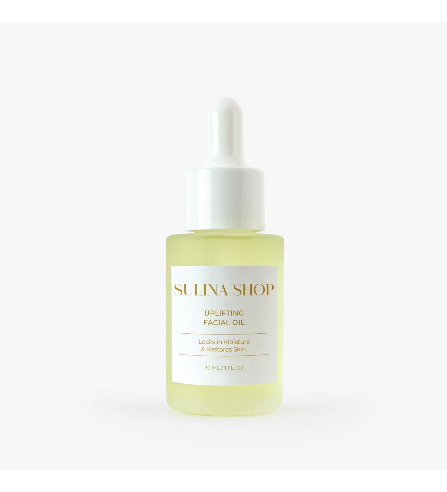 Uplifting Facial Oil - Hydrate & Soften Skin | Argan Grapeseed & Sunflower Oils - International Shipping Available - Buy Online on GoSupps.com