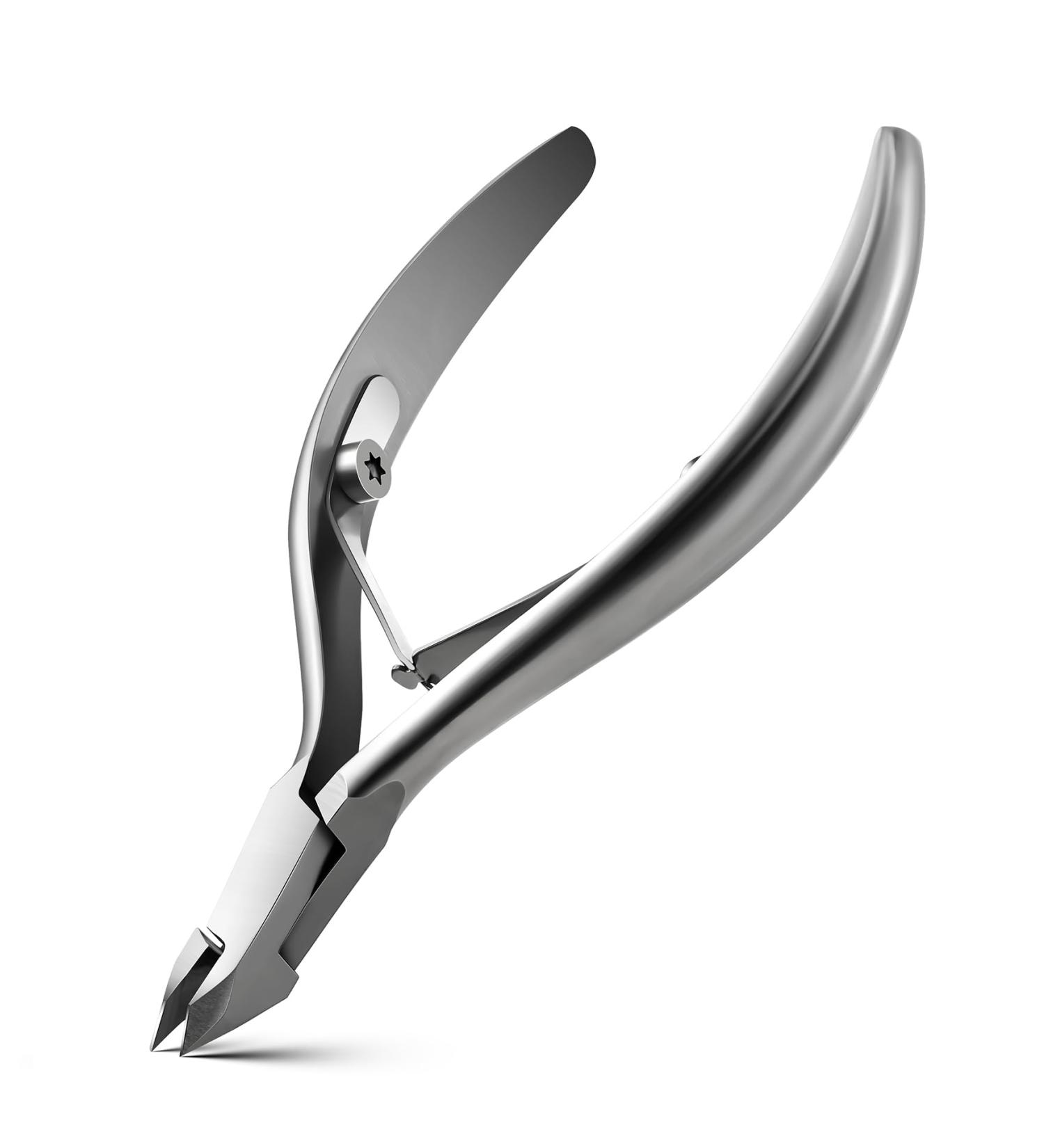 FVION Precision Cuticle Clippers - Stainless Steel Cuticle Remover and Nail Nipper (4mm Jaw) - Professional Manicure Tool in Silver - Buy Online on GoSupps.com