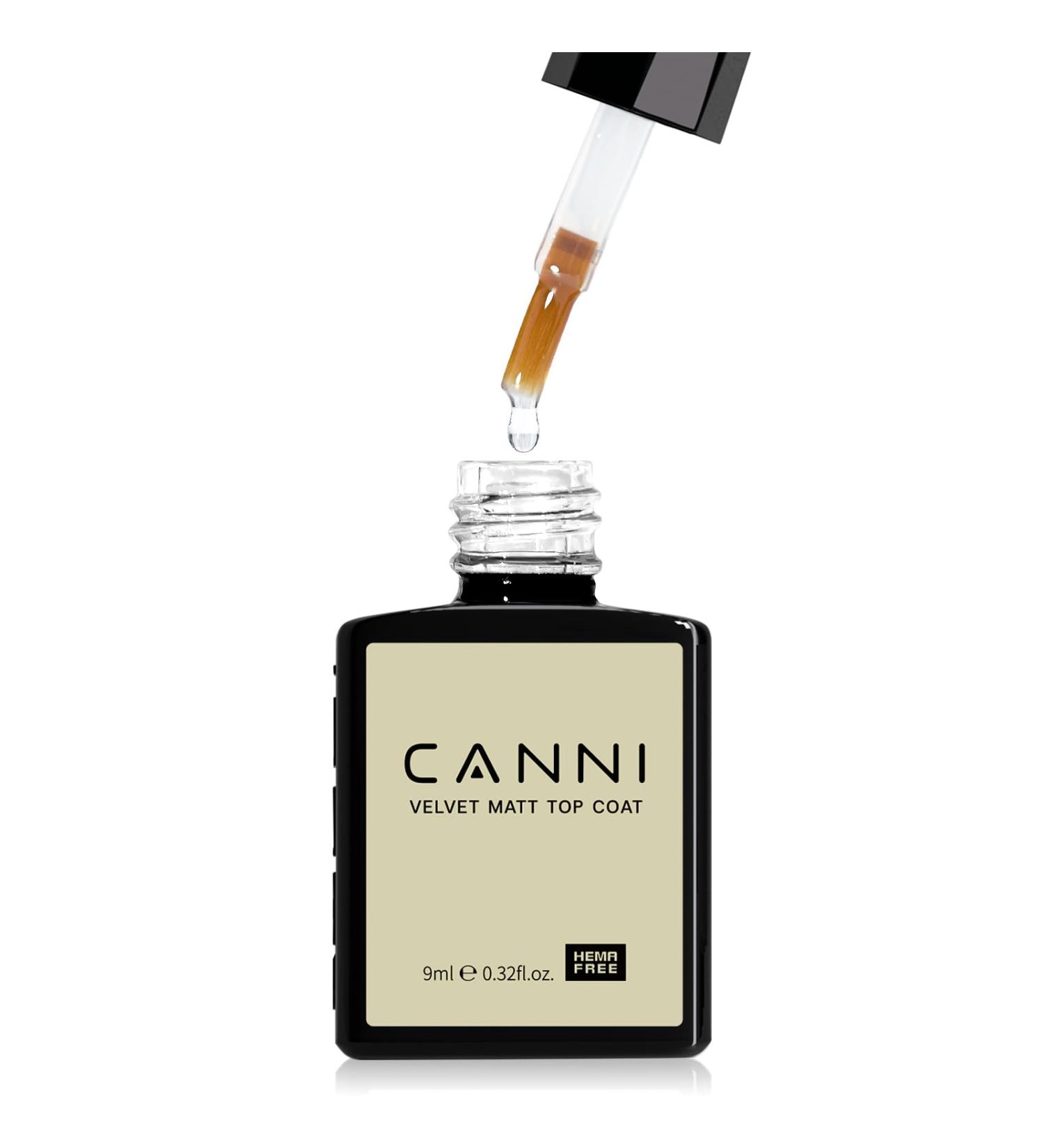 CANNI Gel Matt Top Coat Nail Polish - Long Wear 9ML Soak Off for Gel Nails Ideal for Home & Salon Use - Buy Online on GoSupps.com
