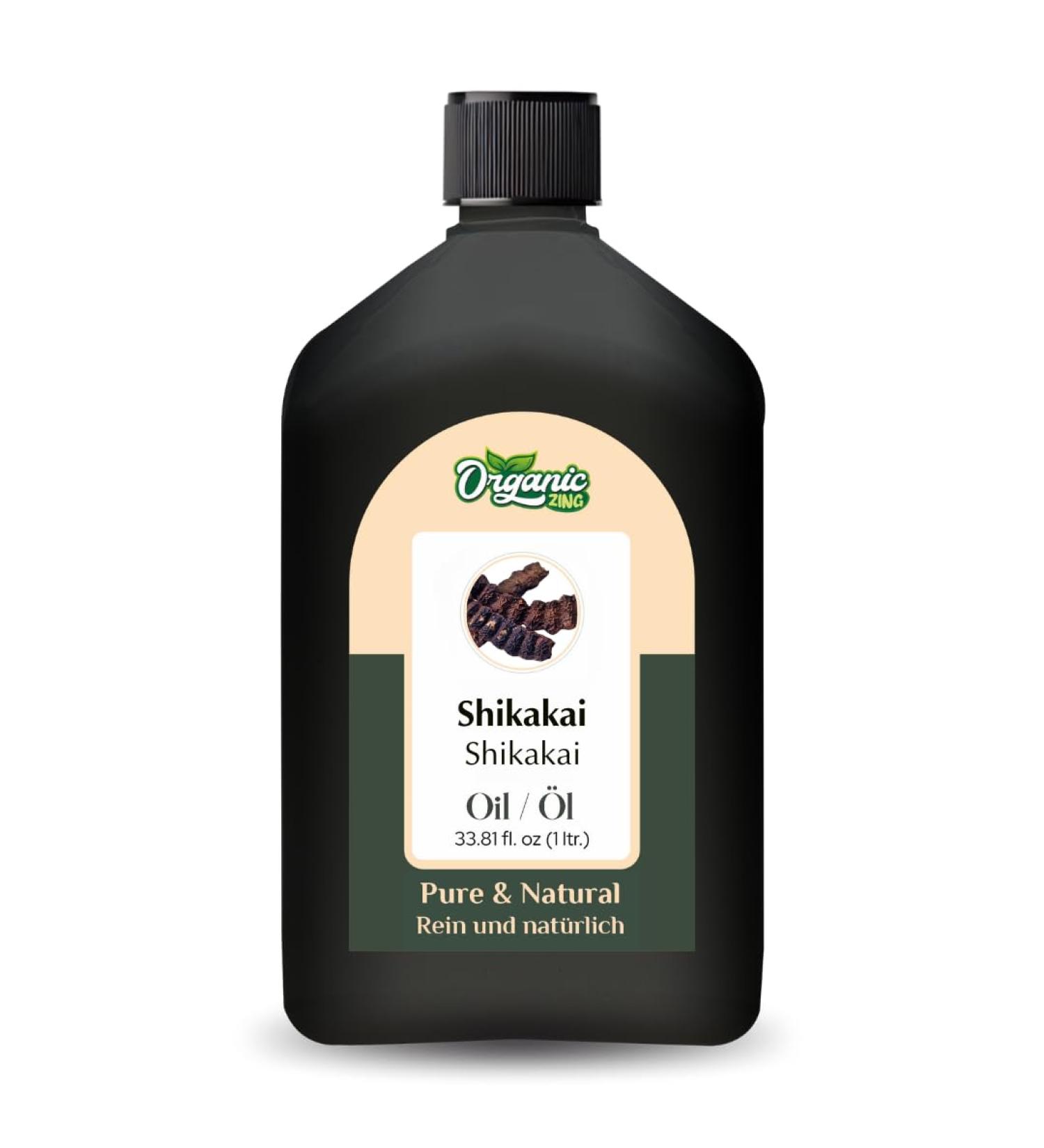 ORGANIC ZING Organic Zing Shikakai Oil (Acacia Concinna) | Pure and natural essential oil for hair care and massage 1000 ml