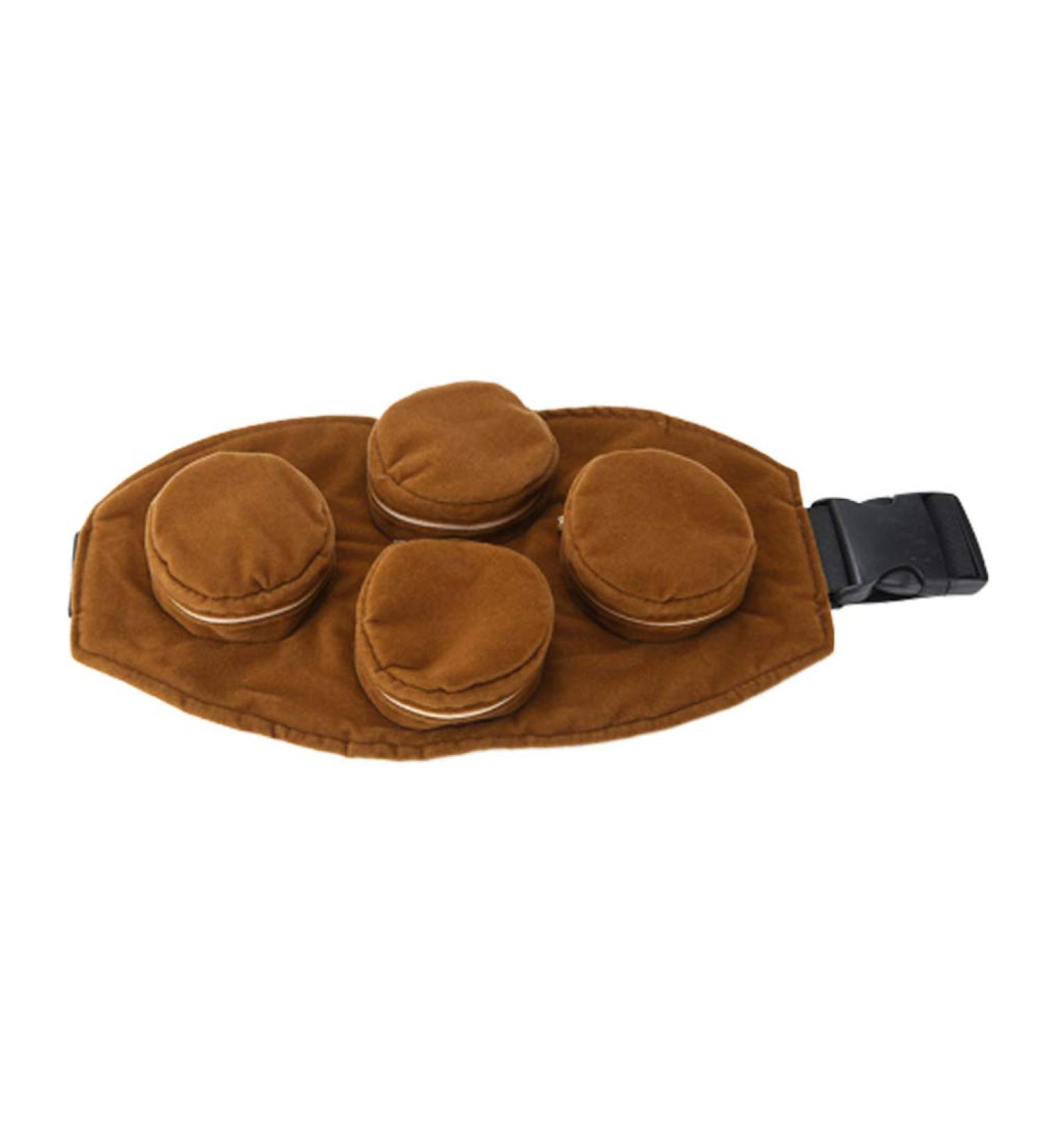 Faruta Moxibustion Box - Pure Copper Moxa Holder & Fabric Cover (Brown Size 2) | Raucheless Moxibustion for Health & Wellness - Buy Online on GoSupps.com