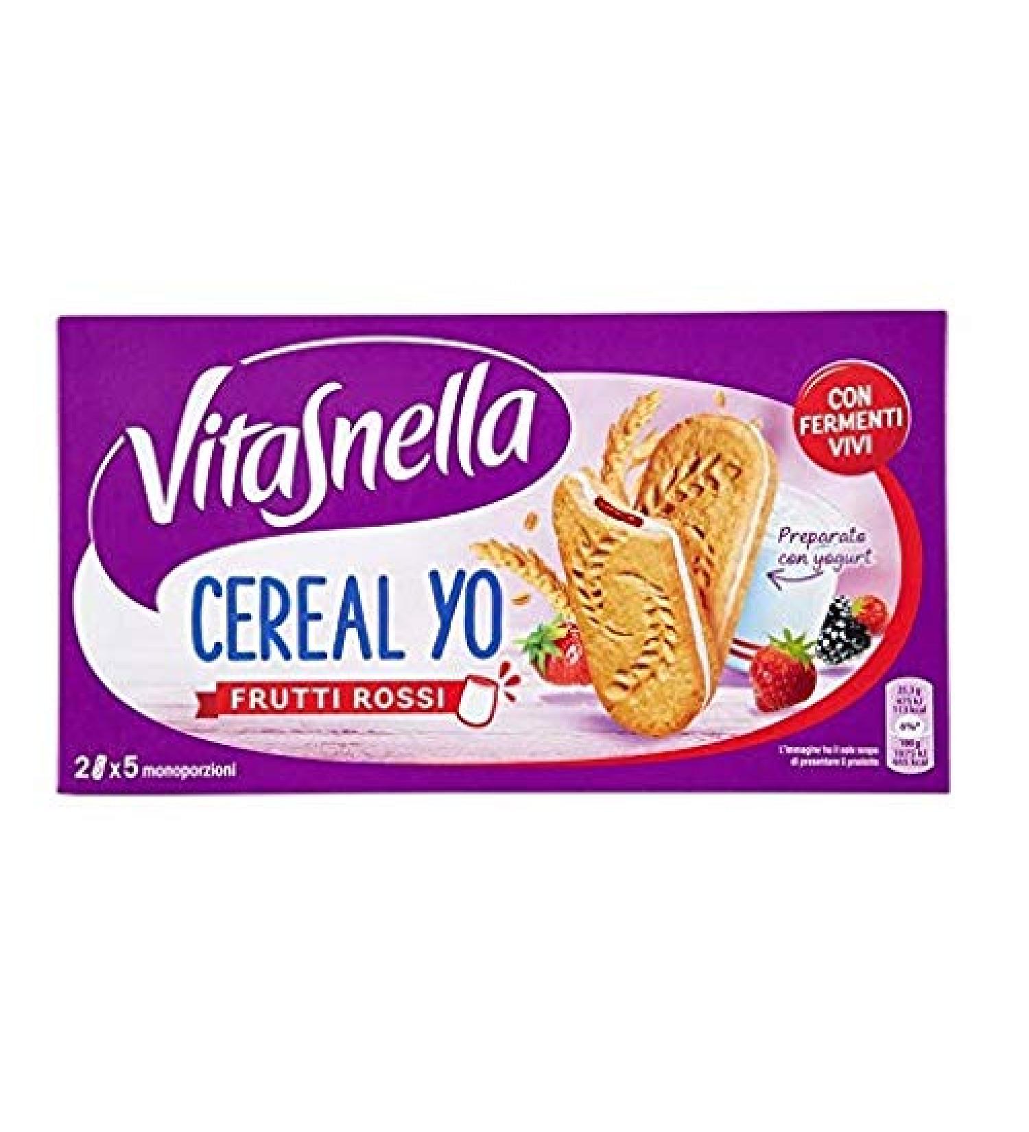 Vitasnella Vitasnella Cereal Yo Frutti Rossi Biscuits Red Fruits 252g