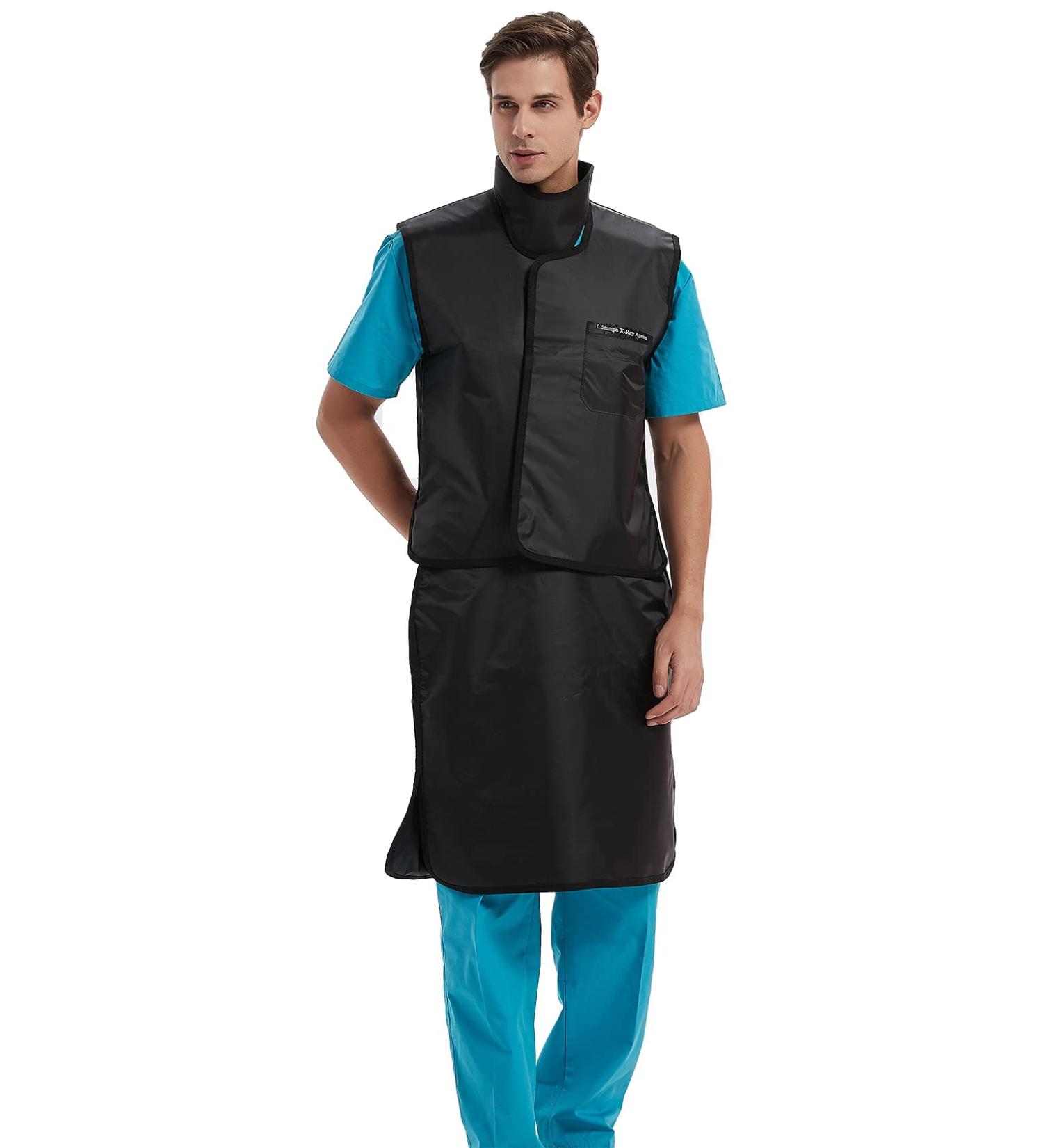 SHINRAY 0.5mmpb Lead Vest, Skirt & Collar Dental Apron Set - Black - Buy Online on GoSupps.com
