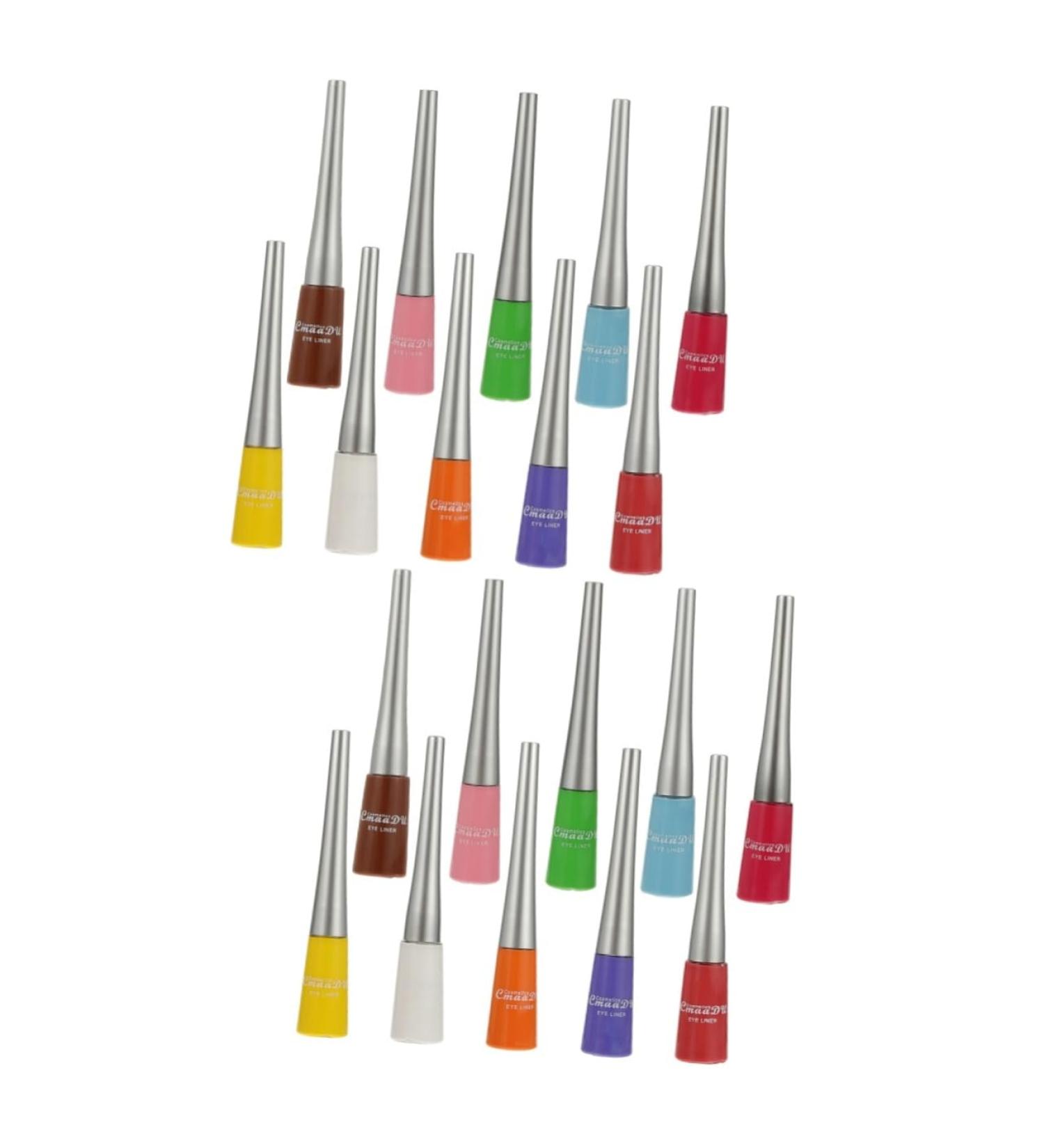 FOMIYES 20 Pcs Colored Liquid Eyeliner Makeup Supplies Eye Grooming Pens Customer Service Cosmetics - Buy Online on GoSupps.com