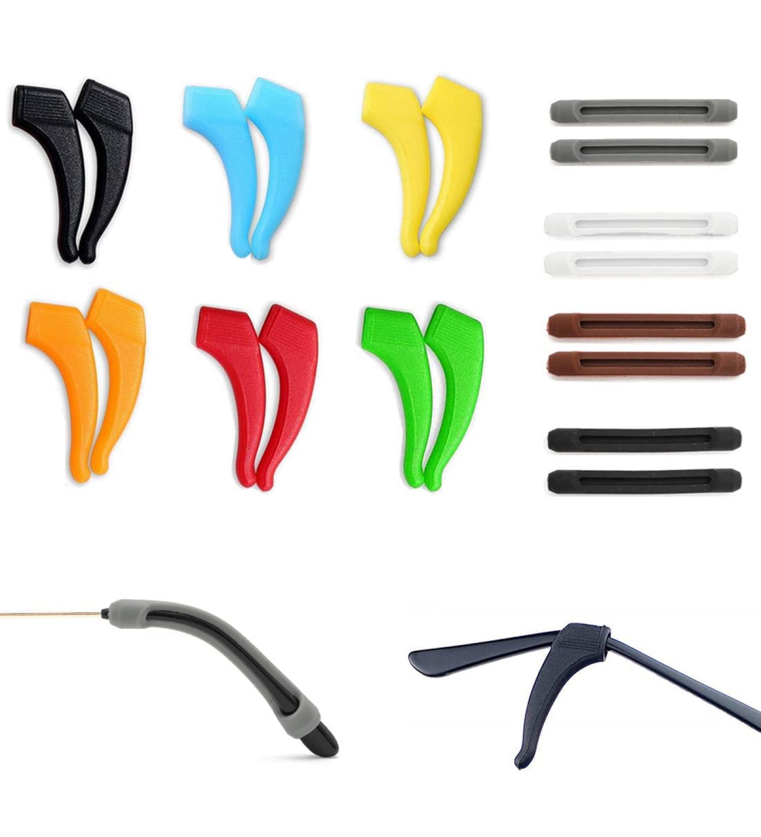 Quesuc 10 Pairs of Non-Slip Silicone Glasses Accessories - Secure Sports & Reading Ear Hooks - Buy Online on GoSupps.com