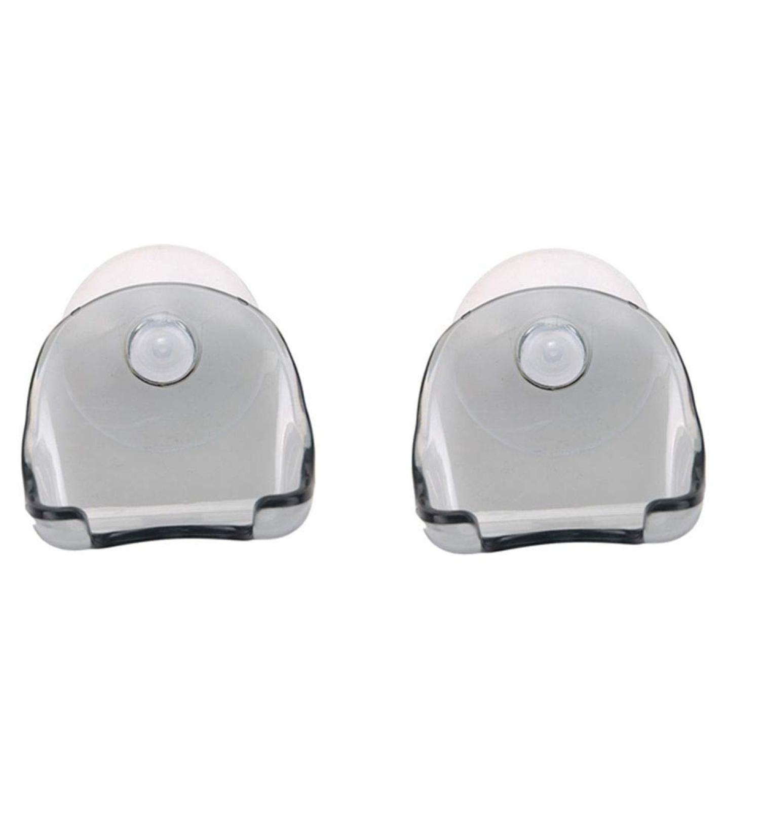 Rongweiwang 2-Pack Plastic Bathroom Razor Holder & Shaver Storage Rack - Clear Shaving Organizer - Buy Online on GoSupps.com
