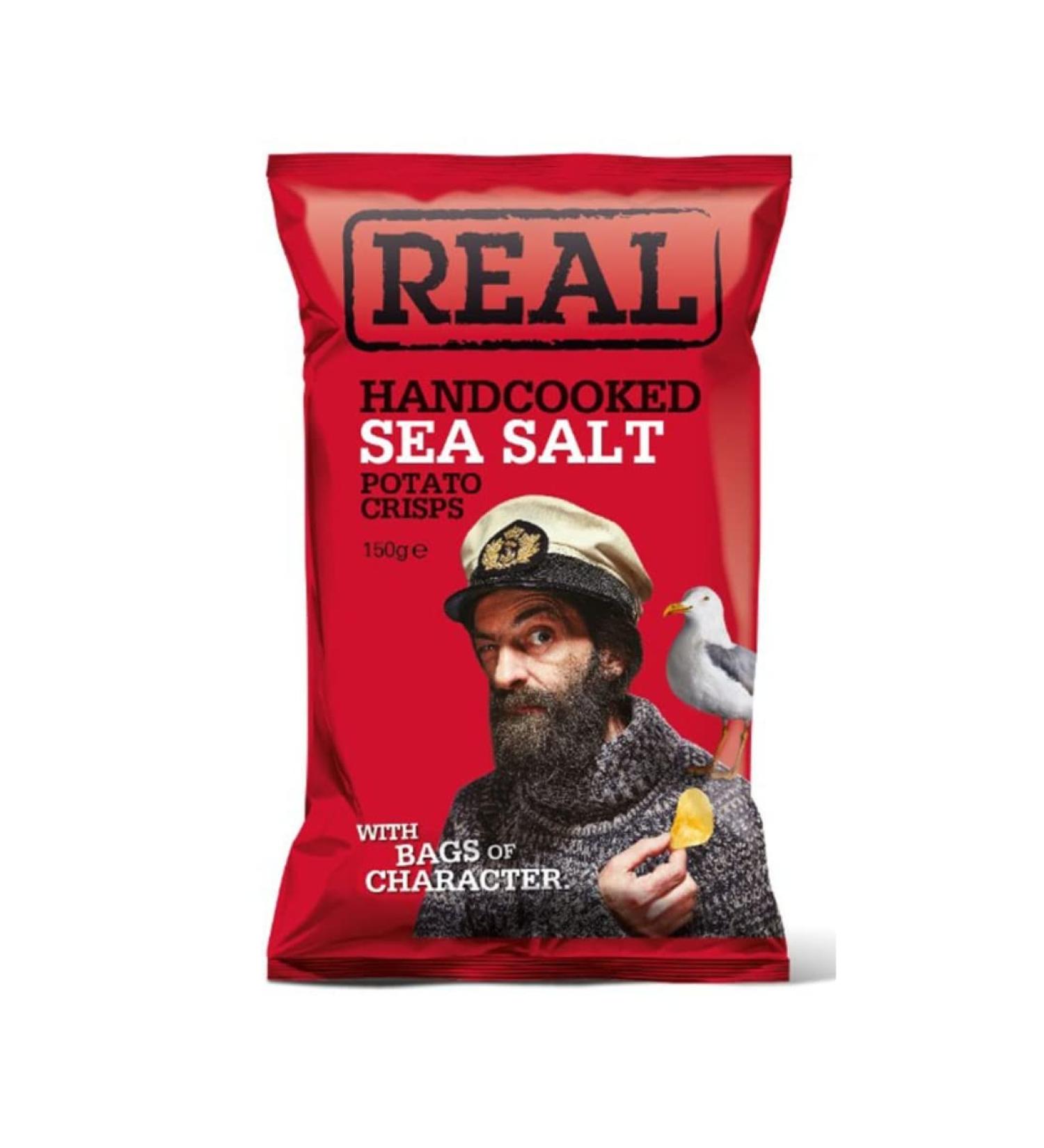  REAL SEA SALT CRISPS PAPES SAL MARINE (12 x 150 g) - Buy Online on GoSupps.com