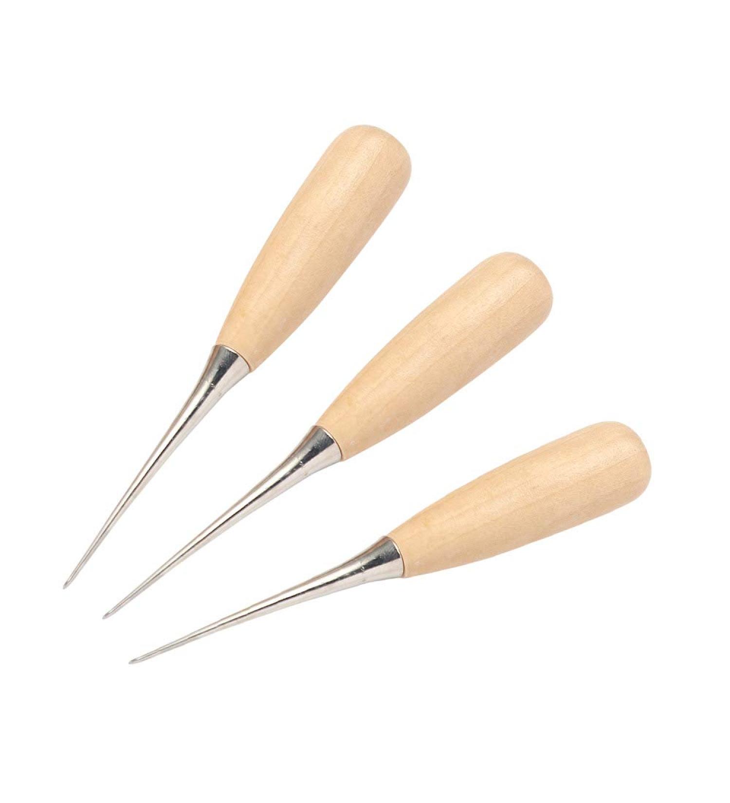 WUTA Leather Craft Awl Tools - 3 Pack Sewing Hole Punch Tool Set - Buy Online on GoSupps.com