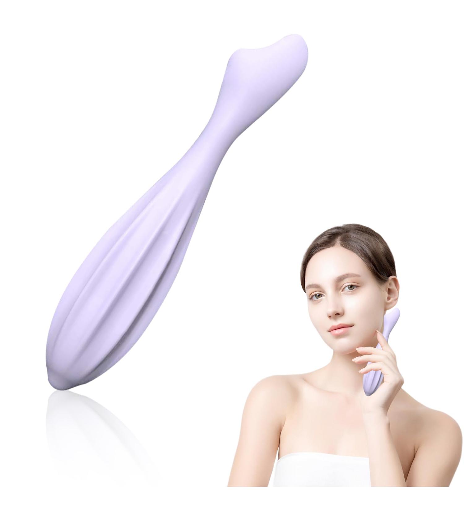 Lafo Facial Massage Roller | Silicone Face Massage Tool for Body & Face Curves | Reduces Tiredness | Self Care Gift for Women (Purple - Buy Online on GoSupps.com