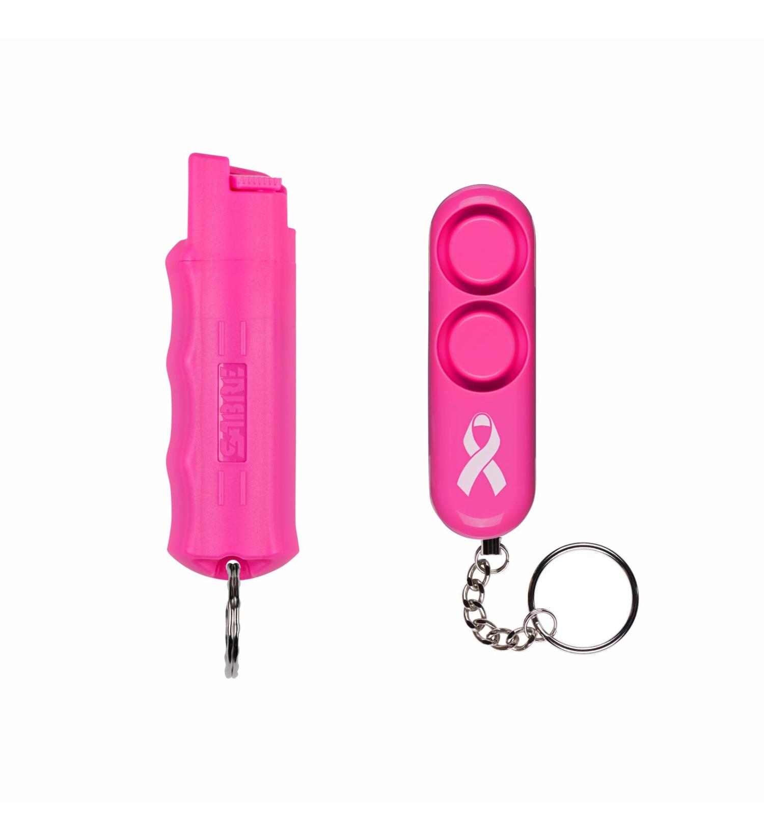 SABRE Personal Safety Kit With Pepper Spray and Personal Alarm, 25 Bursts, Intuitive Finger Grip, 120dB Alarm, Audible Up To 1,280-Feet (390-Meters) Pink - Buy Online on GoSupps.com