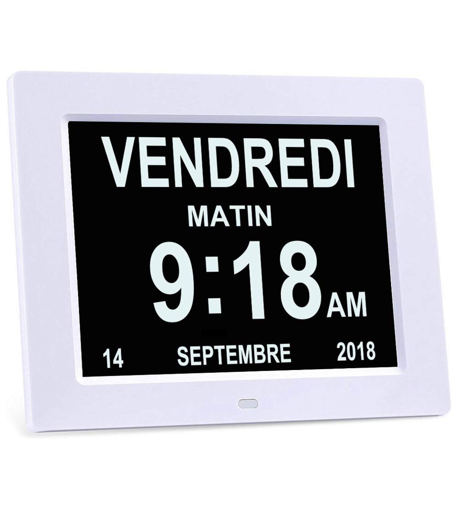 SENXINGYAN 8-Inch Digital Alarm Clock & Calendar | International Shipping Available - Buy Online on GoSupps.com