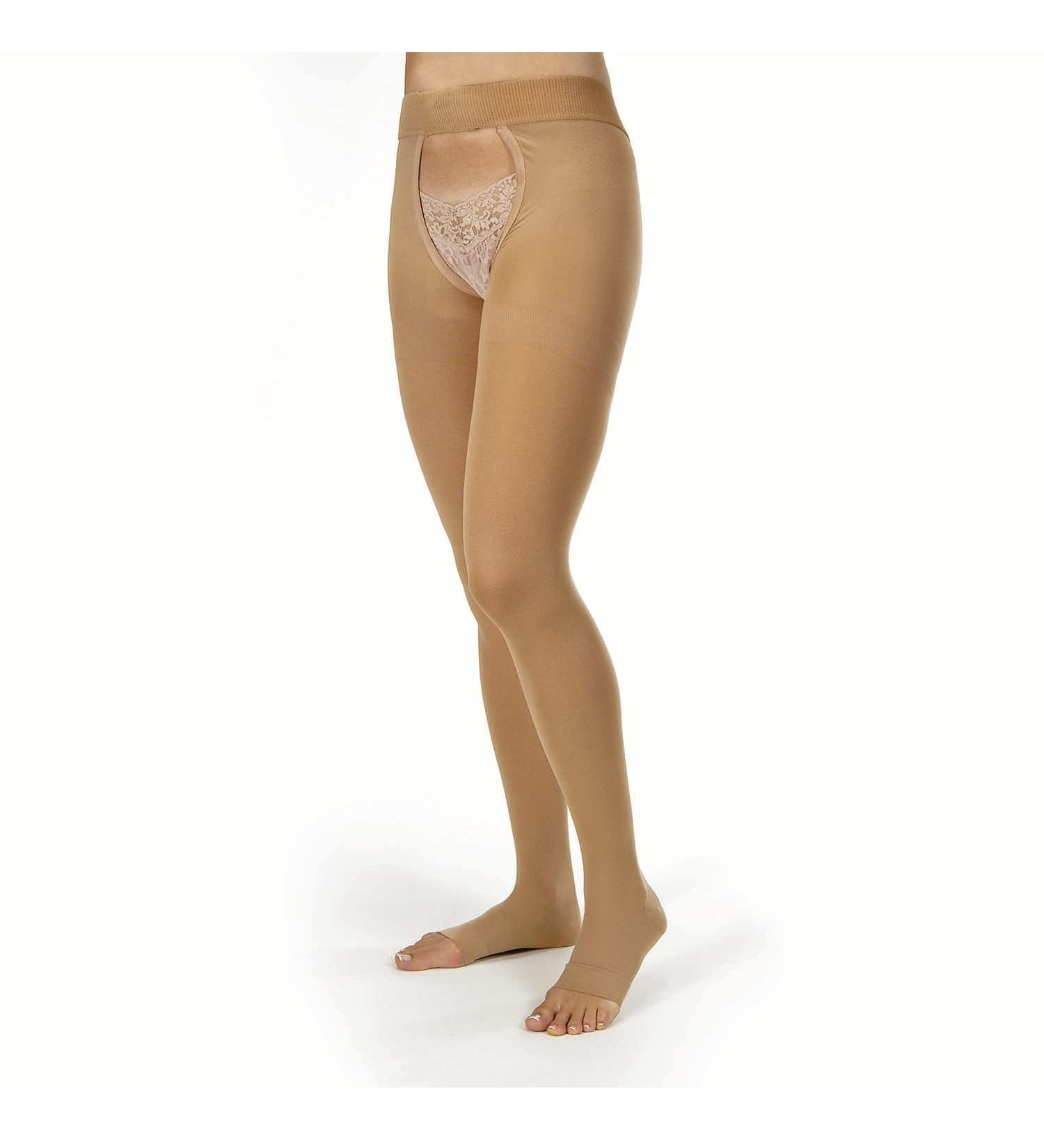 JOBST Relief Graduated Compression Stockings 30-40mmHg - Comfortable Unisex Double Chap Open Toe Beige | Small Size - International Shipping Available - Buy Online on GoSupps.com
