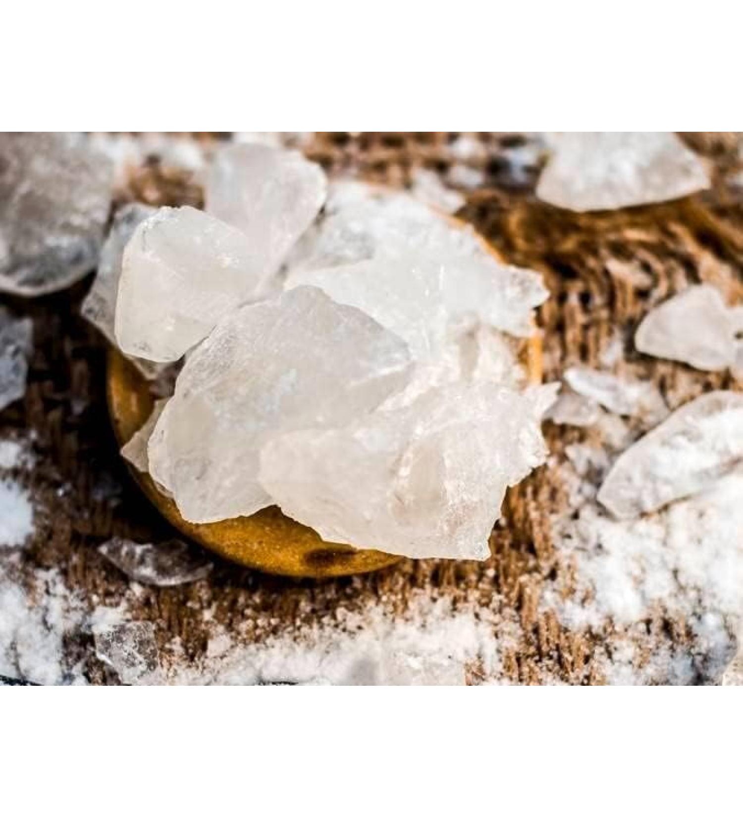 Alum block stone whole 200g Fatakdi Fatakri Potassium Sulphate Potassium alum potash alum potassium aluminium sulfate Shab sheb - Buy Online on GoSupps.com
