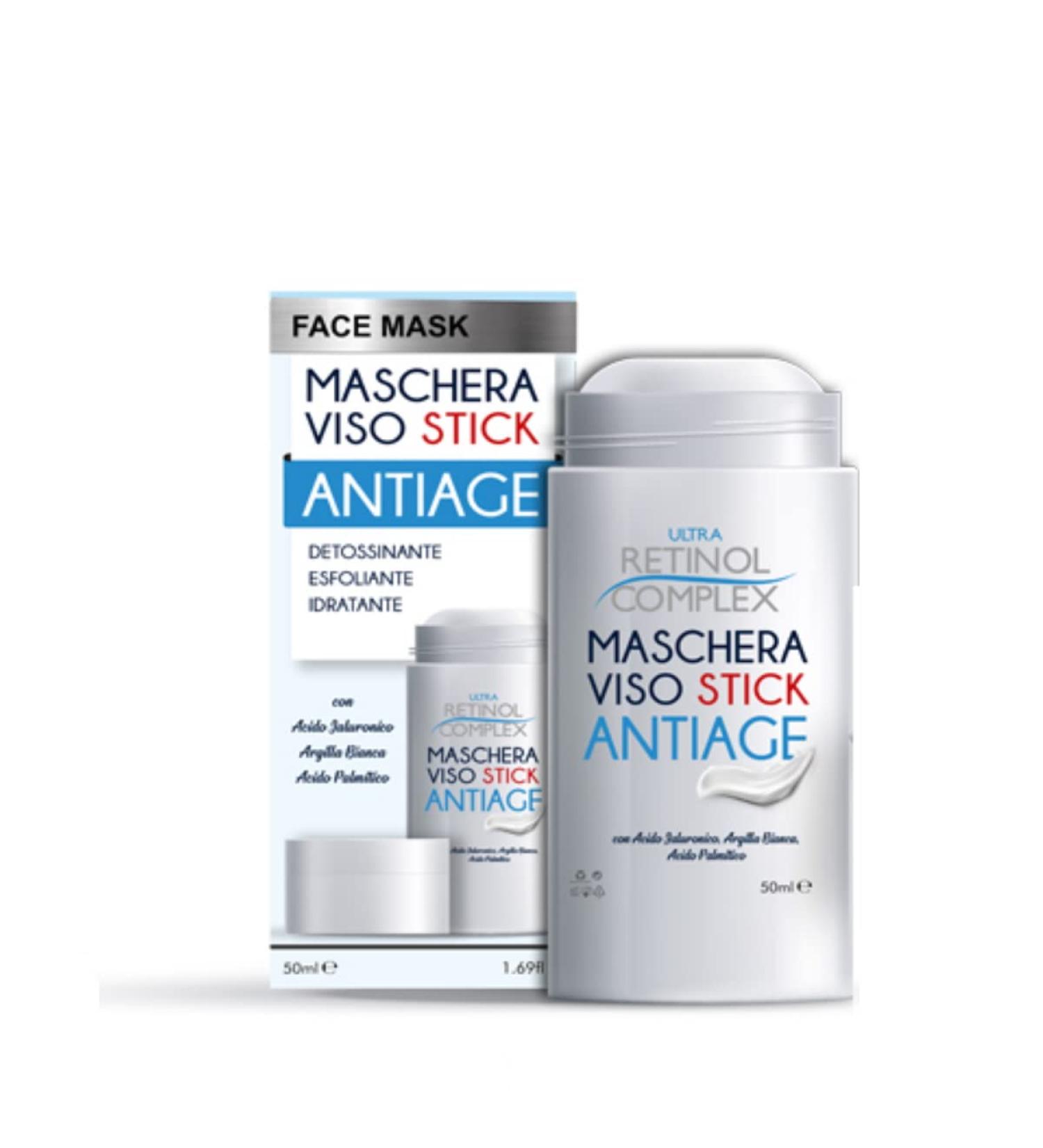 CORRADO Face Mask - Anti-aging Stick Face Mask - Detoxifying Exfoliating and Moisturizing - 50 ml - Ultra Retinol Complex