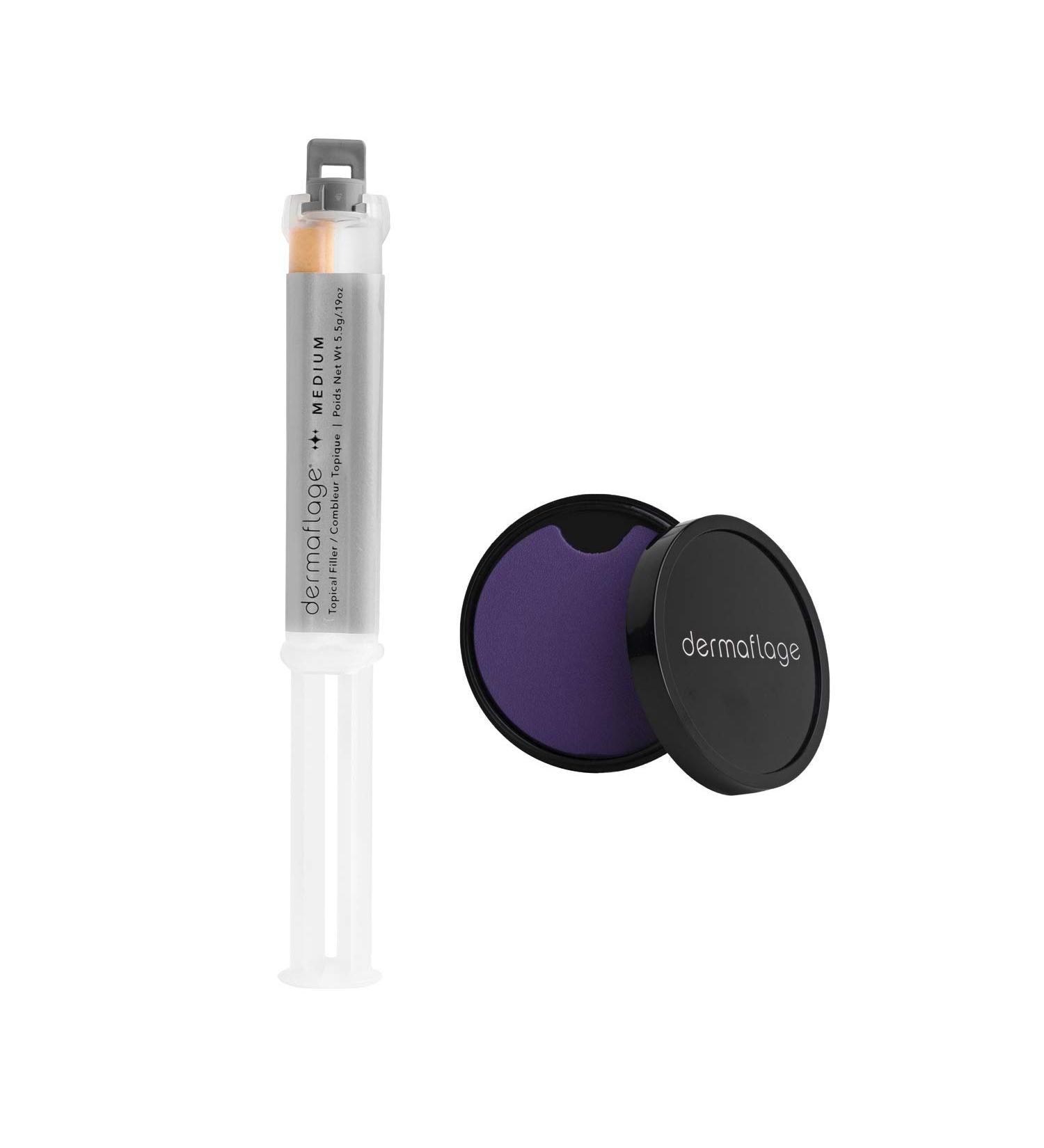 Dermaflage Scar Filler - Acne Scar Concealer Makeup - 1 Month Supply (Medium) - Buy Online on GoSupps.com