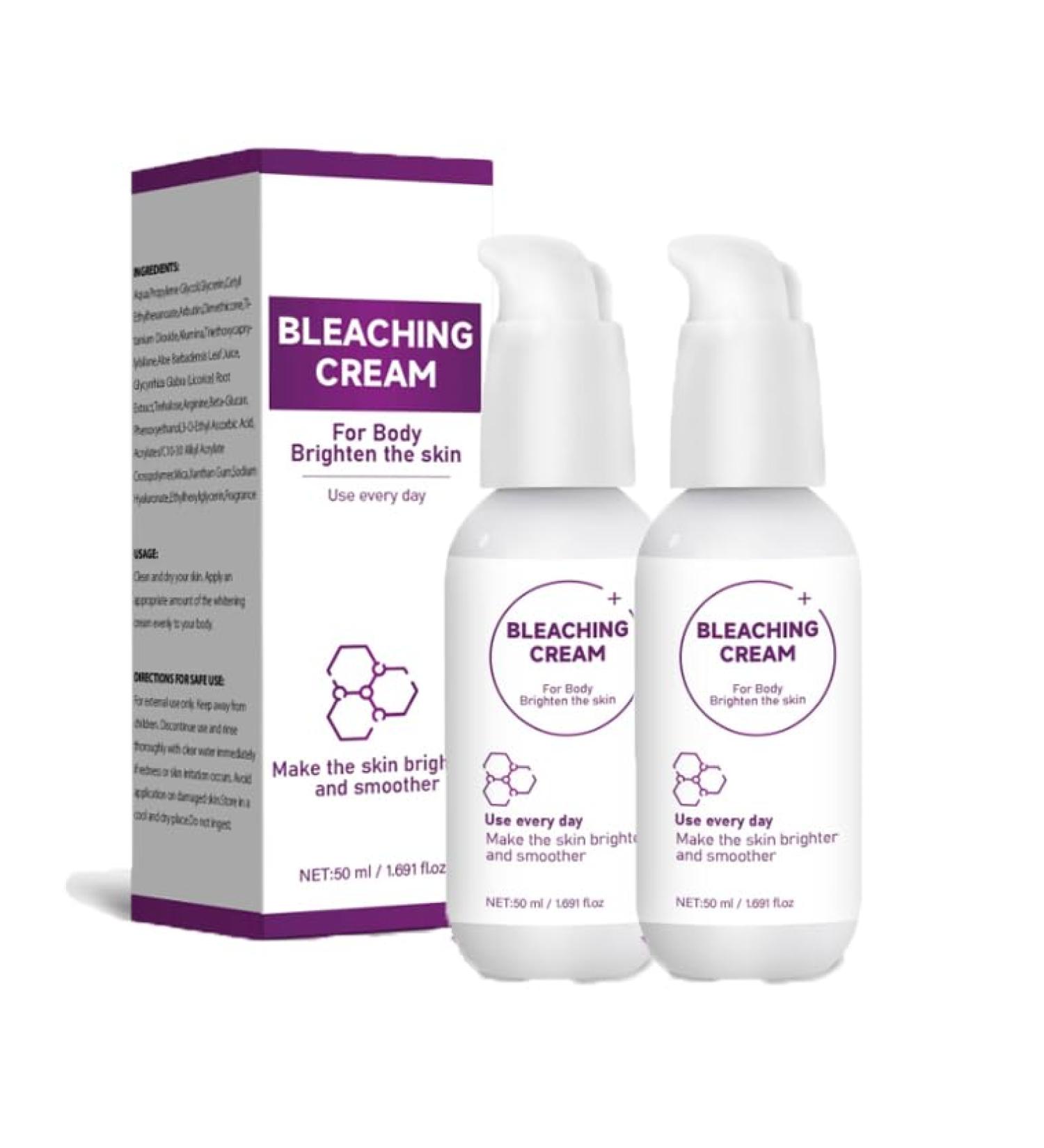  G n rique 2-Piece Body Lightening Cream Brightening Cream Vitamin C Formula For Uneven Skin Tones Targets Elbows Knees and Other Skin Areas - Buy Online on GoSupps.com