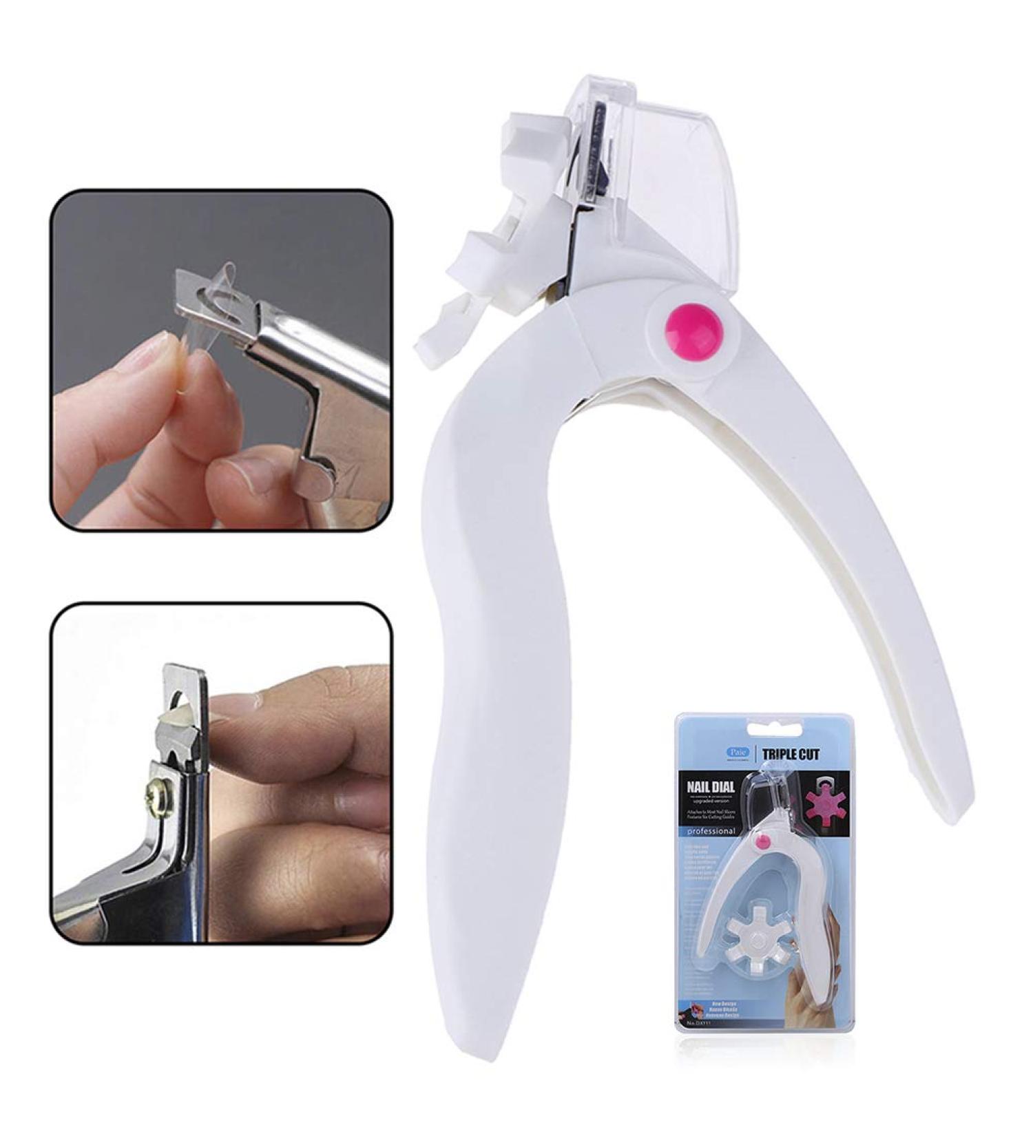 Nail Clipper Acrylic Nail Cutter Stainless Steel Nail Tips False Nails Trimmer Nail Art Manicure Tools - Buy Online on GoSupps.com