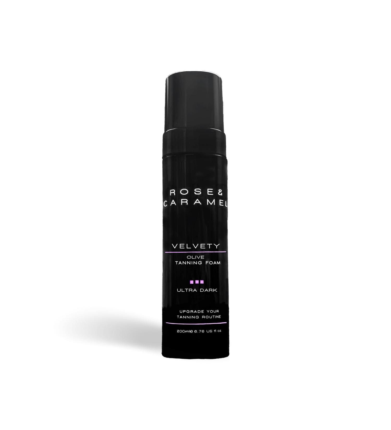 Rose & Caramel Velvety Dark Olive Self Tanning Mousse 200ml | Darkest Self Tanning Foam - Zero Orange Tones | Buy Internationally - Buy Online on GoSupps.com