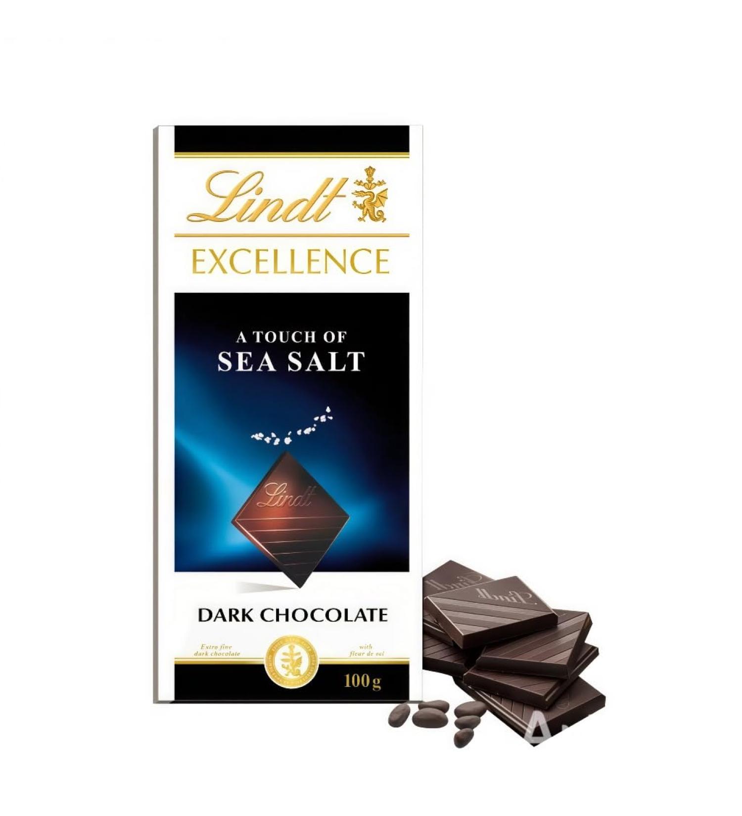 Lindt Lindt Excellence Dark Sea Salt Chocolate Bar 100g