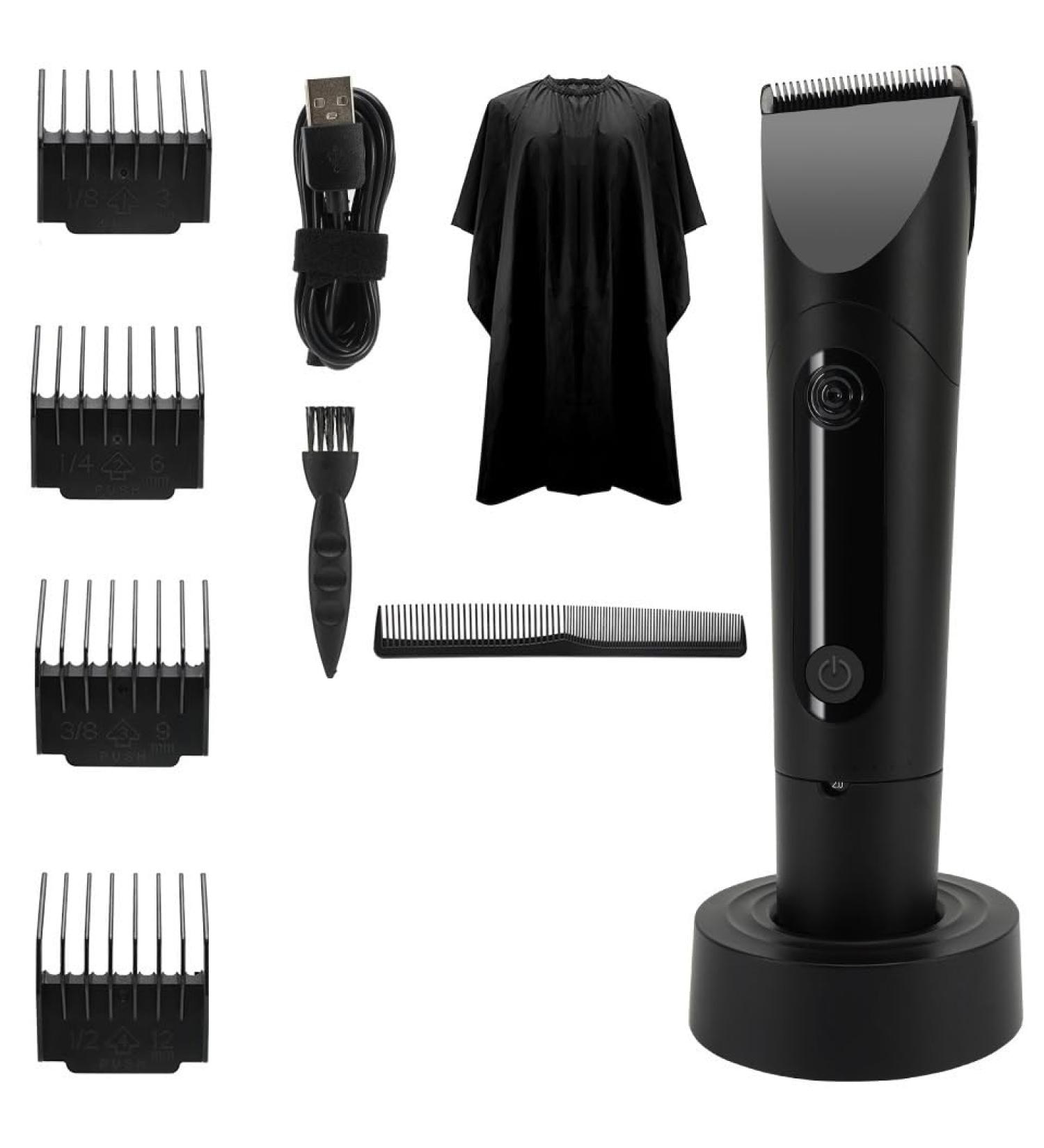 Professional Cordless Hair Clippers for Men - Titanium Alloy Blade Hair Cutting Trimmer & Electric Shaver - Barber Razor Cutter (Black - Buy Online on GoSupps.com