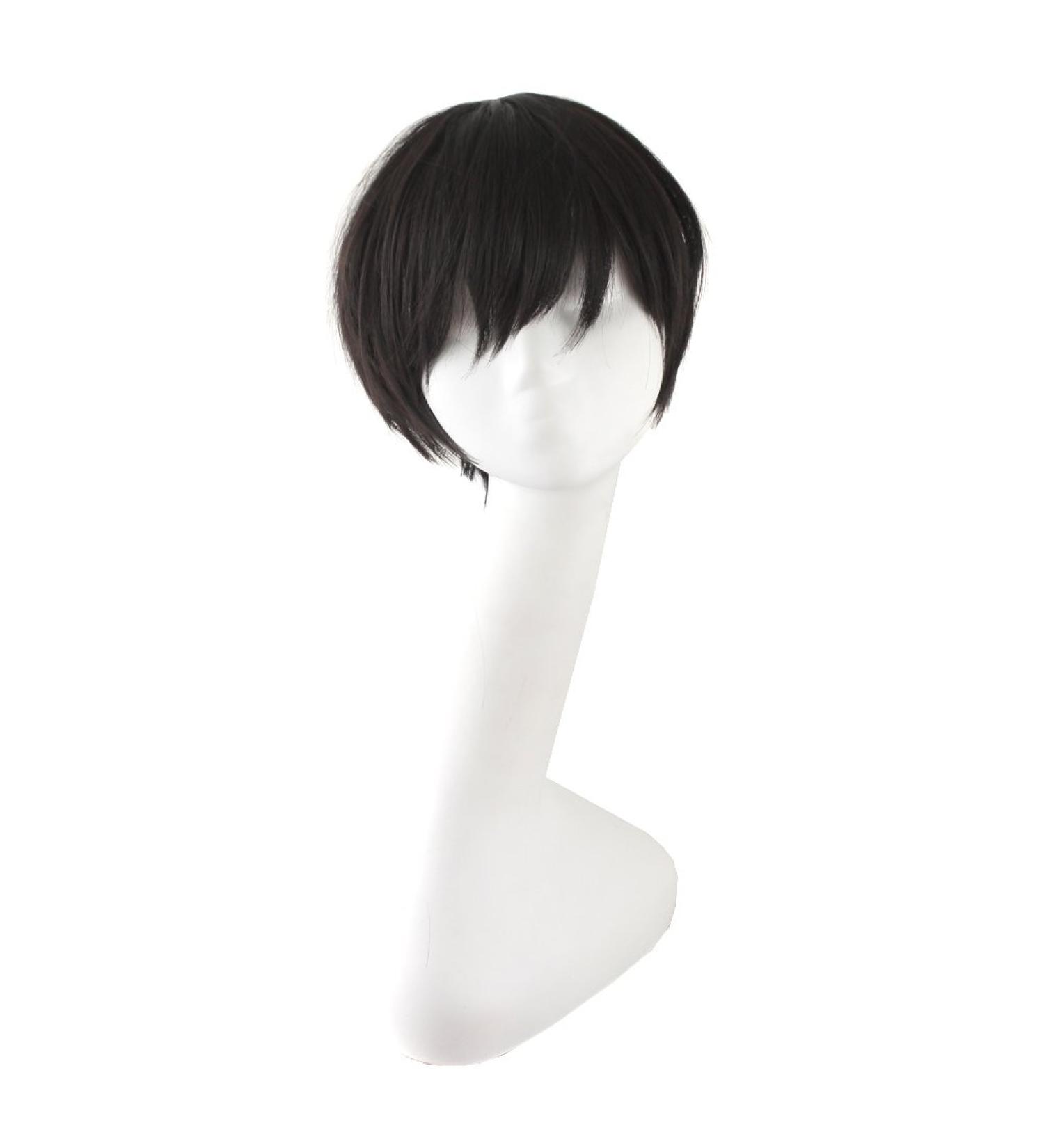 MapofBeauty 12 Inch Brown Black Cosplay Wig | Short Straight Party Wig International Shipping Available - Buy Online on GoSupps.com
